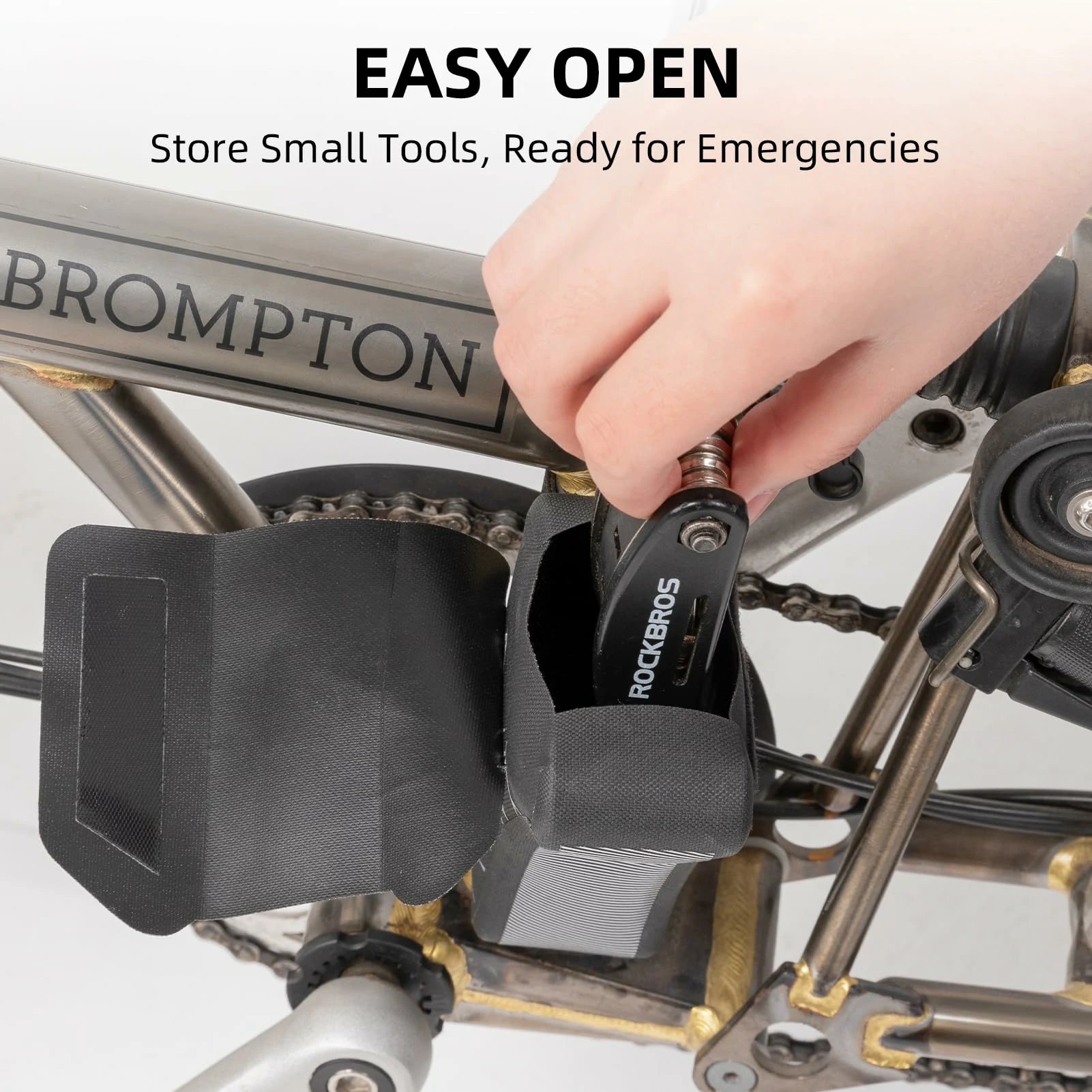 Bike Frame Storage Bag, Waterproof Bicycle Triangle Pouch