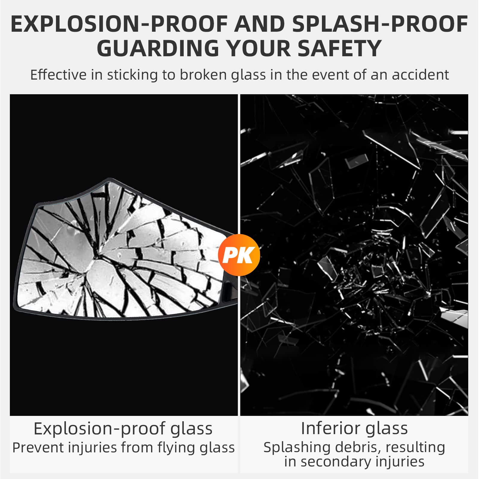 ROCKBROS 360° Adjustable Handlebar Bike Mirror with Anti-Glare Glass - ROCKBROS