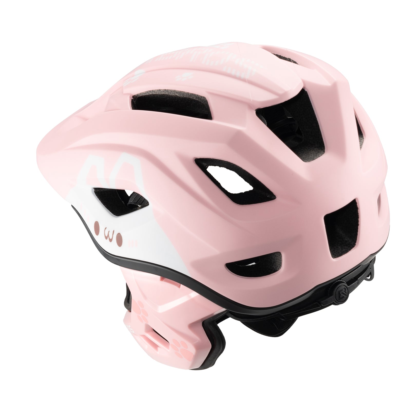 adjustable kids protective helmet with durable shell #color_pink