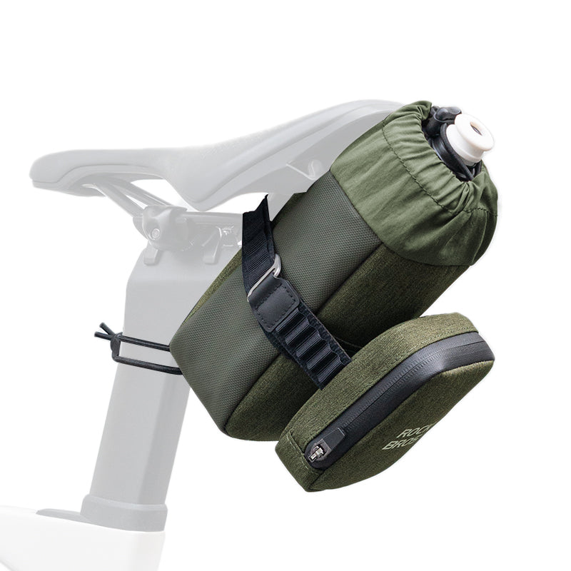 rockbros bicycle water bottle tail bag compact portable