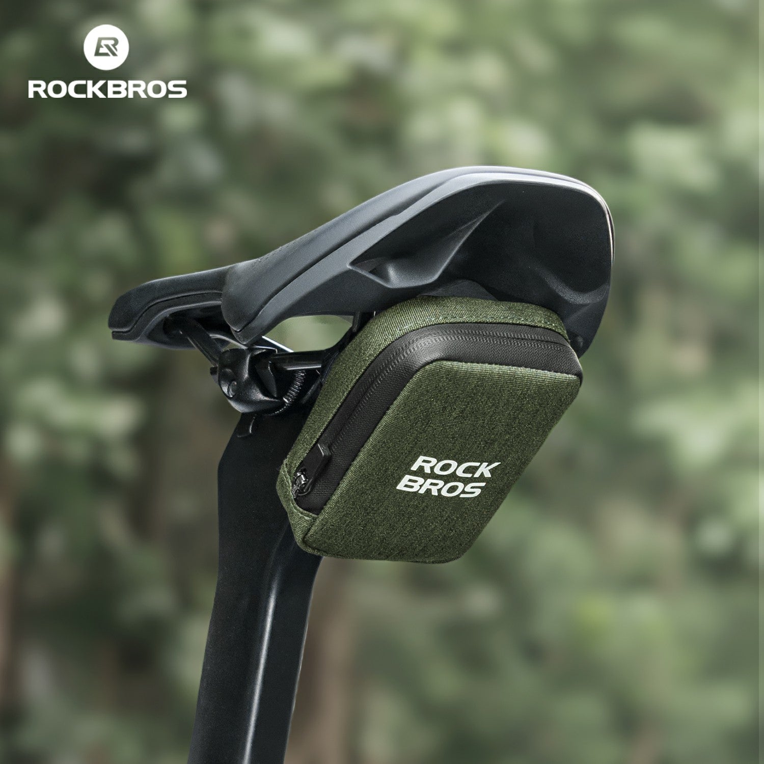 cycling tail bag compact portable water bottle accessory#color_green