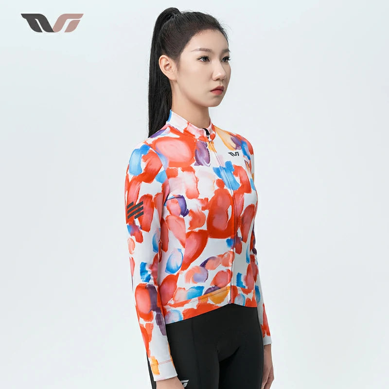 TVI Cycling Jersey Fleece Long Sleeve for 41–68 °F