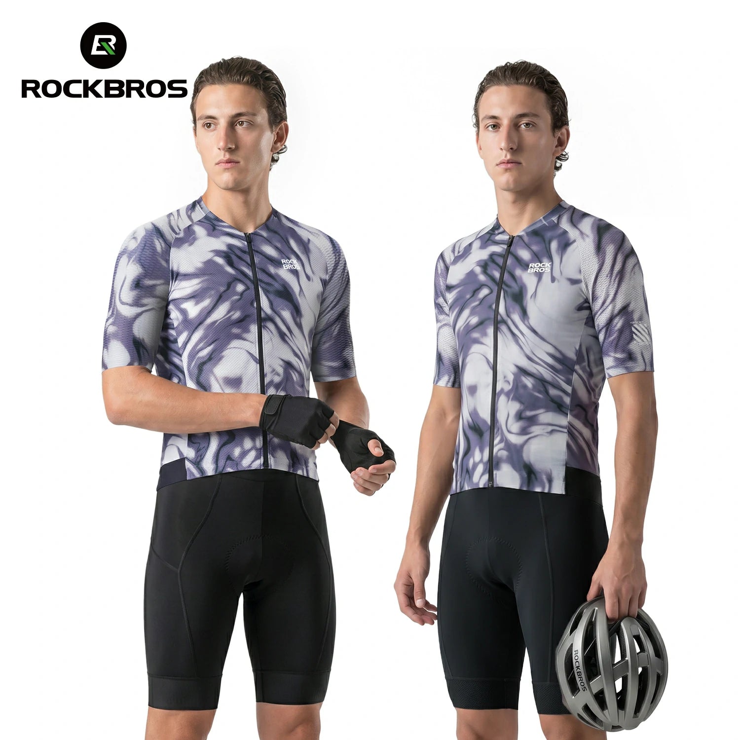 Men Cycling Jersey Short Sleeve Breathable Quick Dry