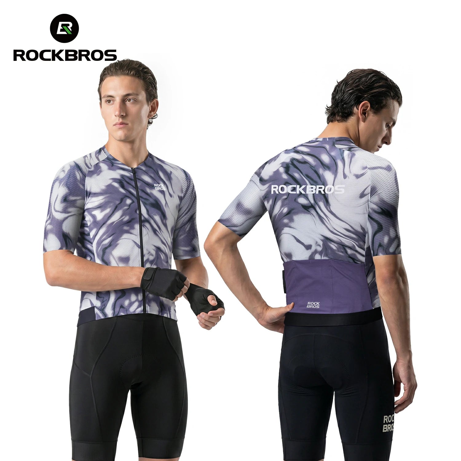 Men Cycling Jersey Short Sleeve Breathable Quick Dry