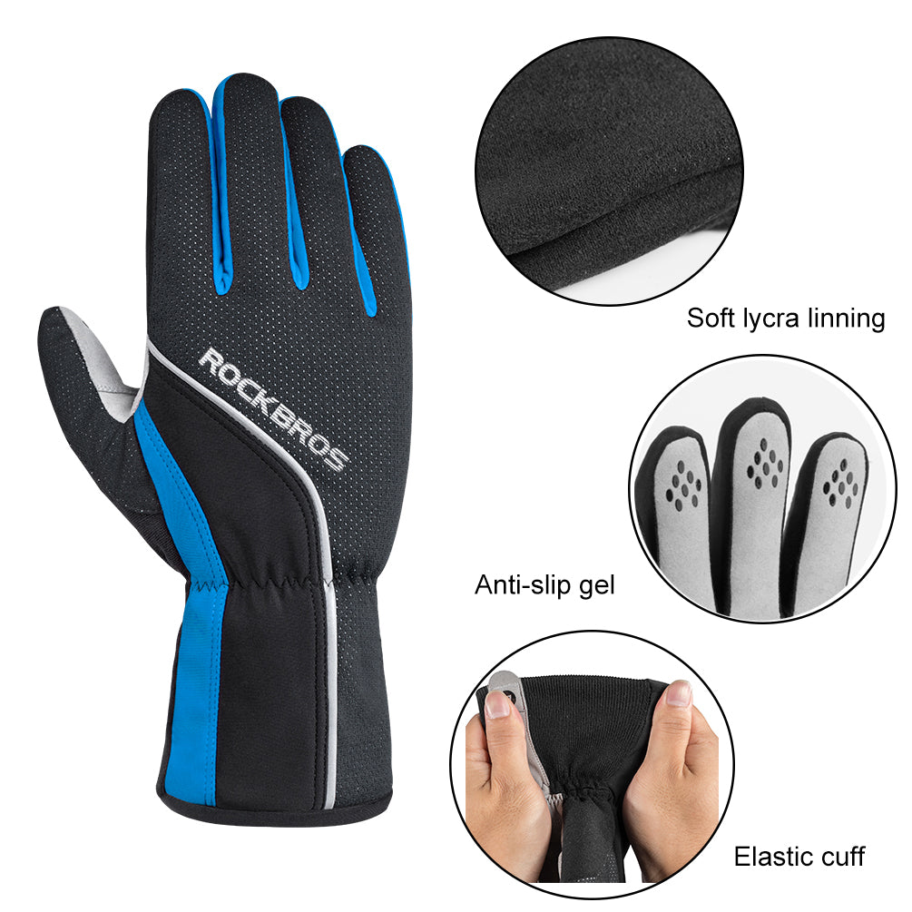 ROCKBROS Winter Gloves for Men Women Winter Cycling Gloves Windproof