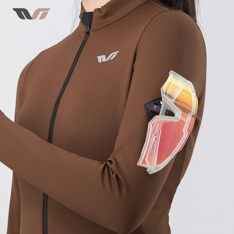 Women's Fleece Cycling Jersey Lightweight for 41–68 °F