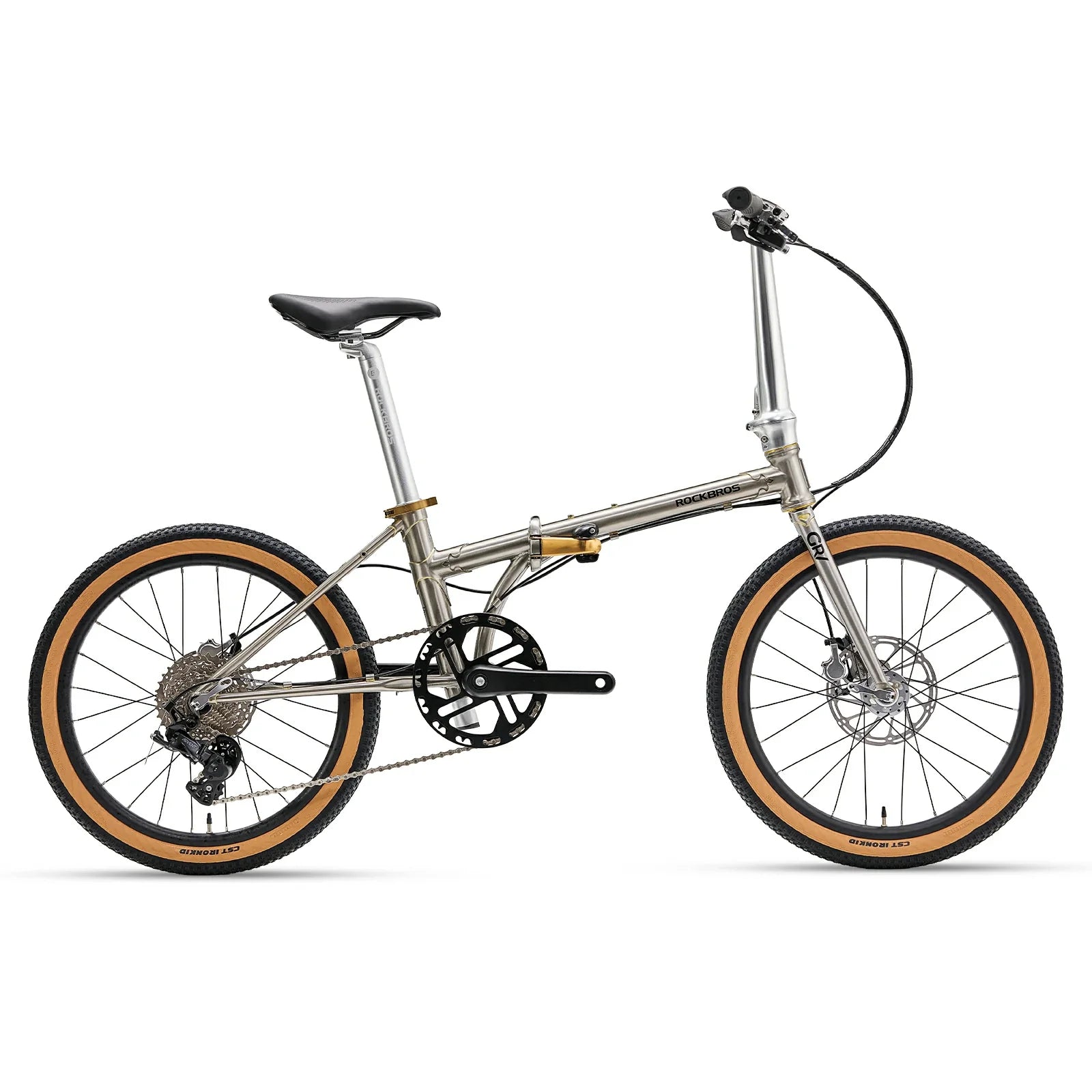 Gravis Folding Bike | 9-Speed | 4130 Steel Frame | CNC Hydraulic Disc Brakes