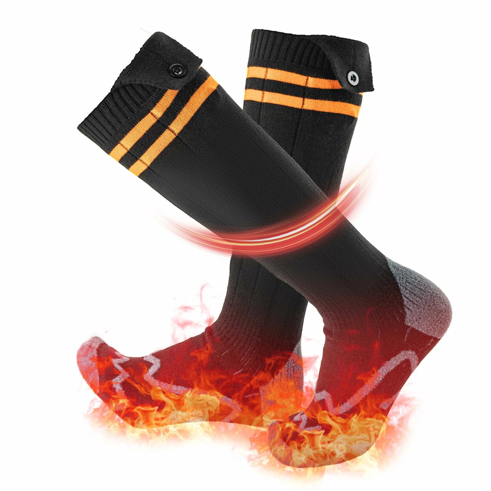Heated Socks Rechargeable Up to 8 Hours 5000mAh Winter Foot Warmers Electric Socks