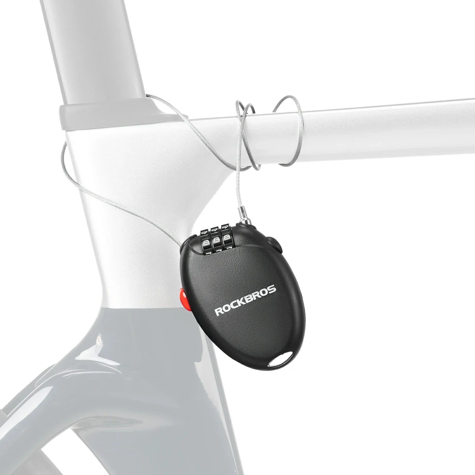 high security helmet lock 60cm steel cable combination