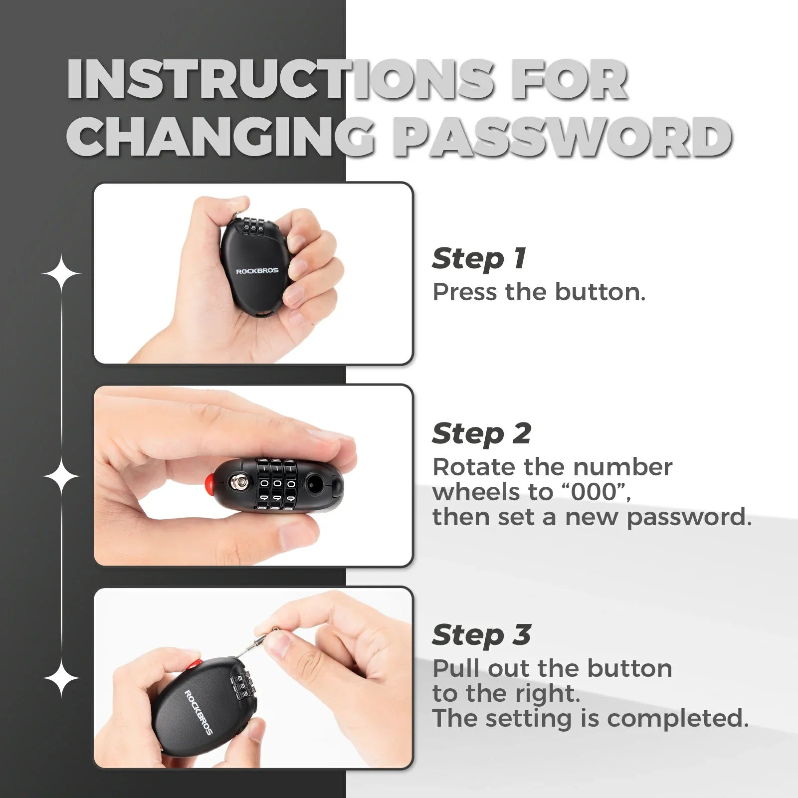 high security helmet lock 60cm steel cable combination
