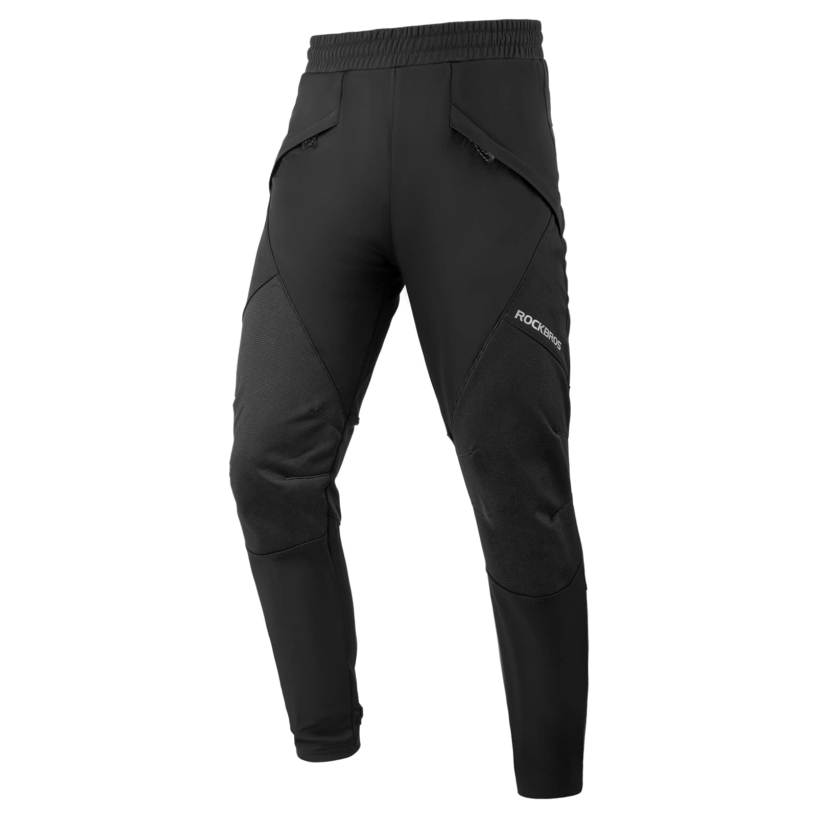 ROCKBROS Winter Cycling Pants for Men Thermal Windproof Mountain Bike Running Pants - ROCKBROS