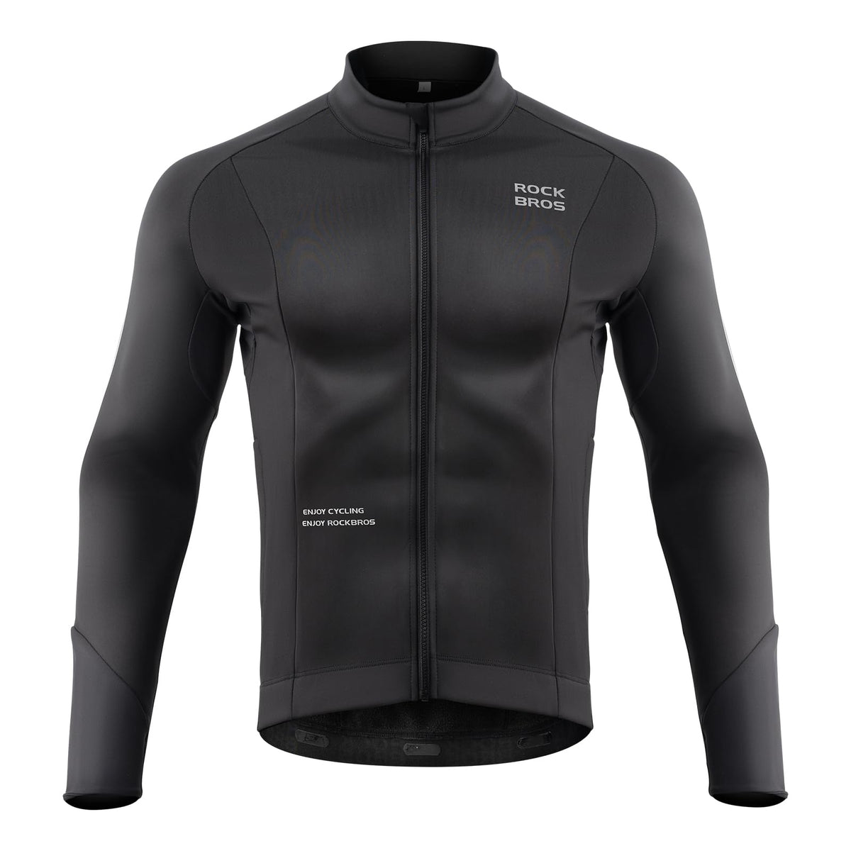 softshell mountainbike ROCKBROS Men’s Winter Cycling Jacket Thermal Windproof for Road MTB, US 3XL=AS 4XL Lens Type & Rush Options:Polycarbonate with Standard Non Glare & Transitions Brown ak:800 Wh and a non Black Gold' ('Schwarzes Gold')