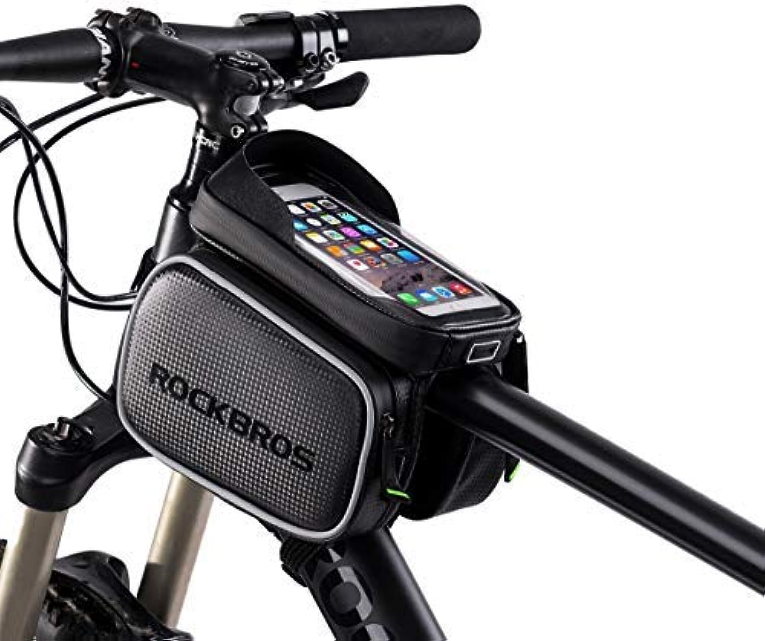 ROCKBROS Waterproof Bike Top Tube Bag - Phone Bag for 6.2” & Under - ROCKBROS