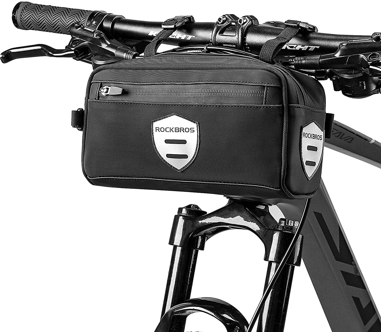 thumbnail image 2 of Welltop Bike Handlebar Bag - 4.2L Waterproof Cycling Bag With Phone Touch Screen 2 of 13
