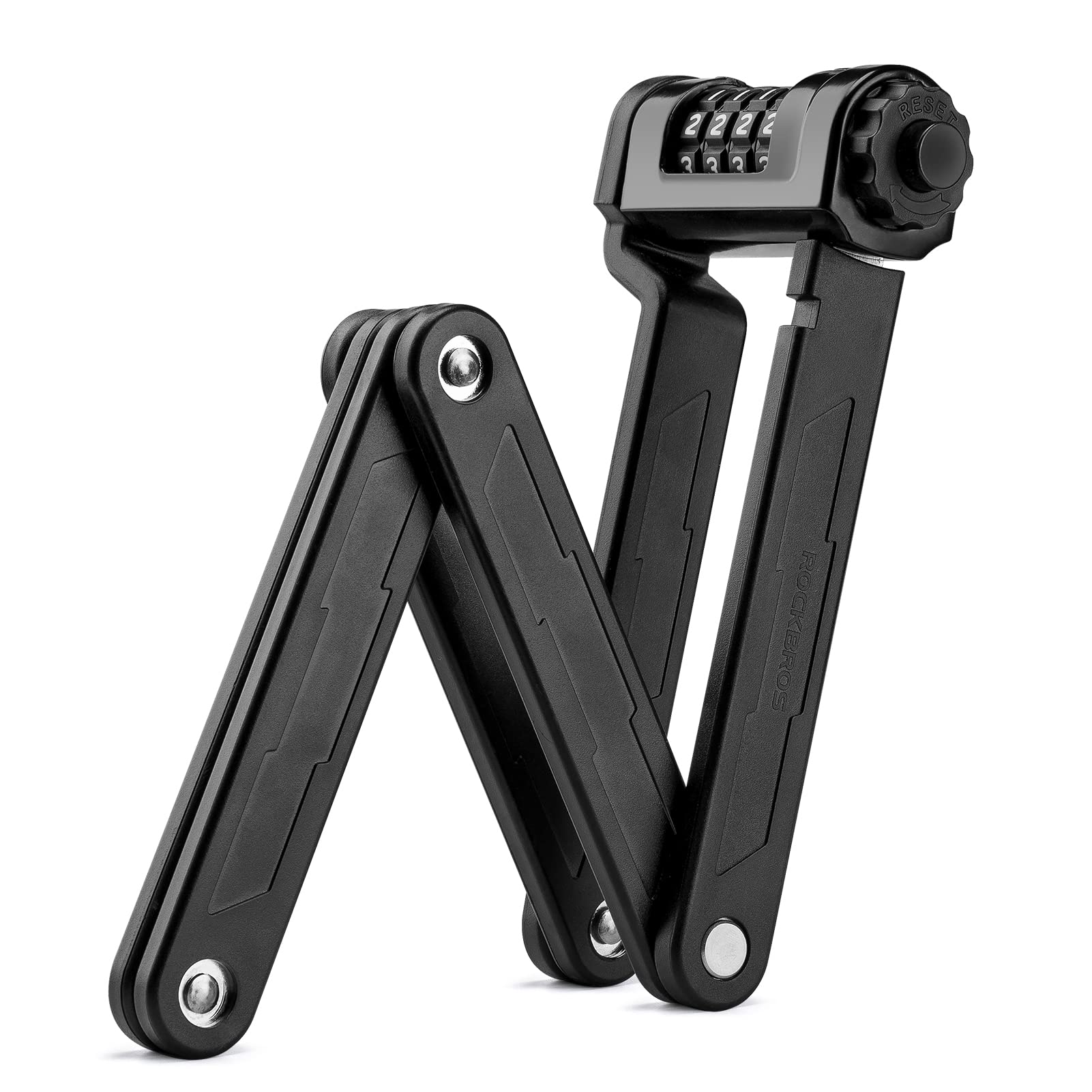 ROCKBROS Folding Bike Lock Heavy Duty Anti-Theft 4-Digit Combination L