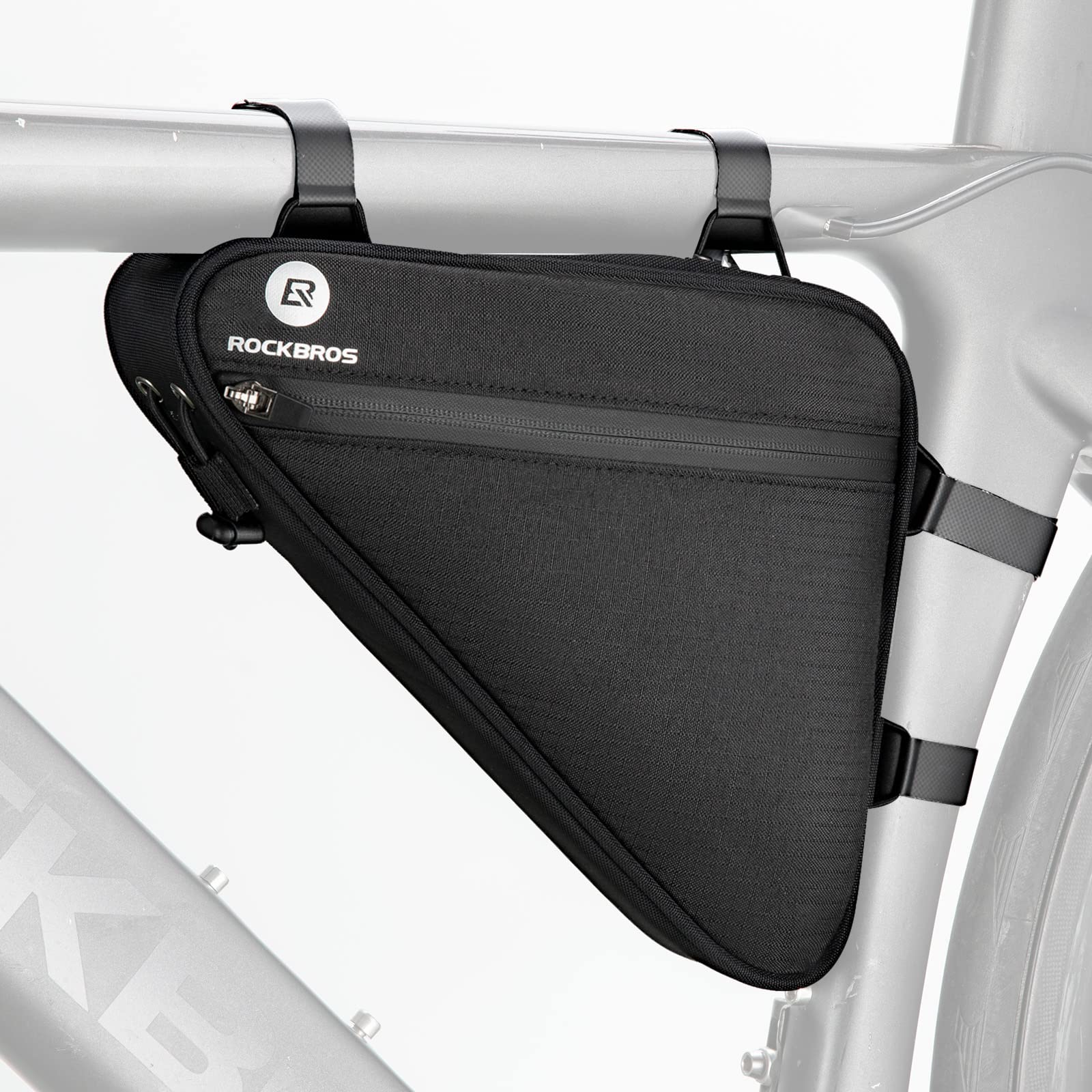 Vaude Triangle Frame Bag For Bikes - Black, Velcro Attachment, Tool Storage, Reflective Details-747568