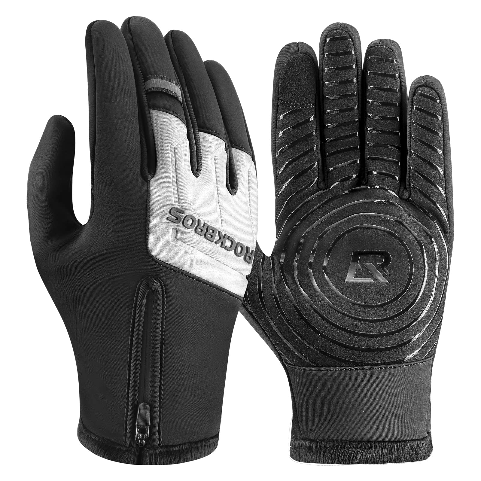 thermal bicycle gloves Men's Trail Mountain Bike XL / Black