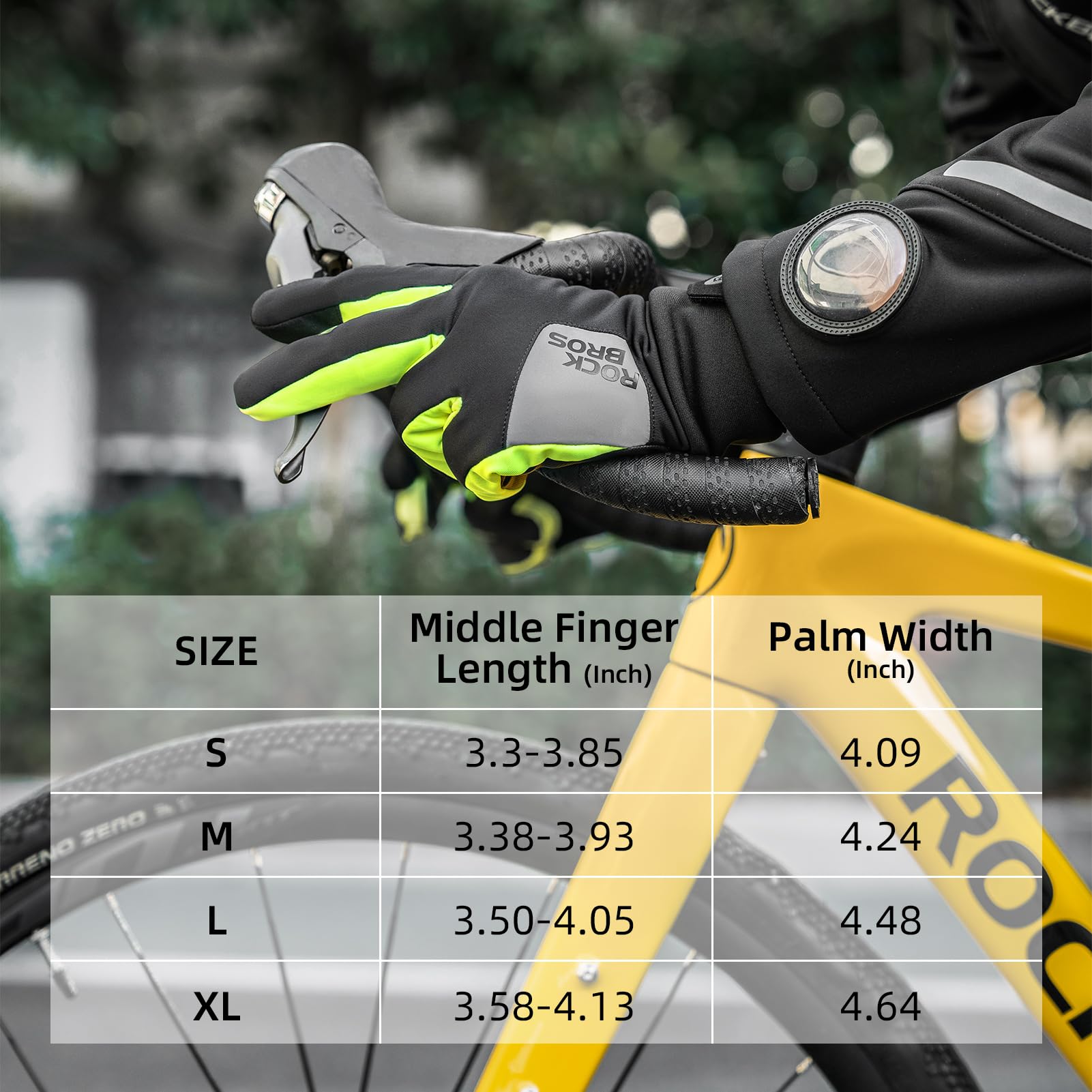 ROCKBROS Windproof Winter Cycling Padded Thermal Gloves for Men Women