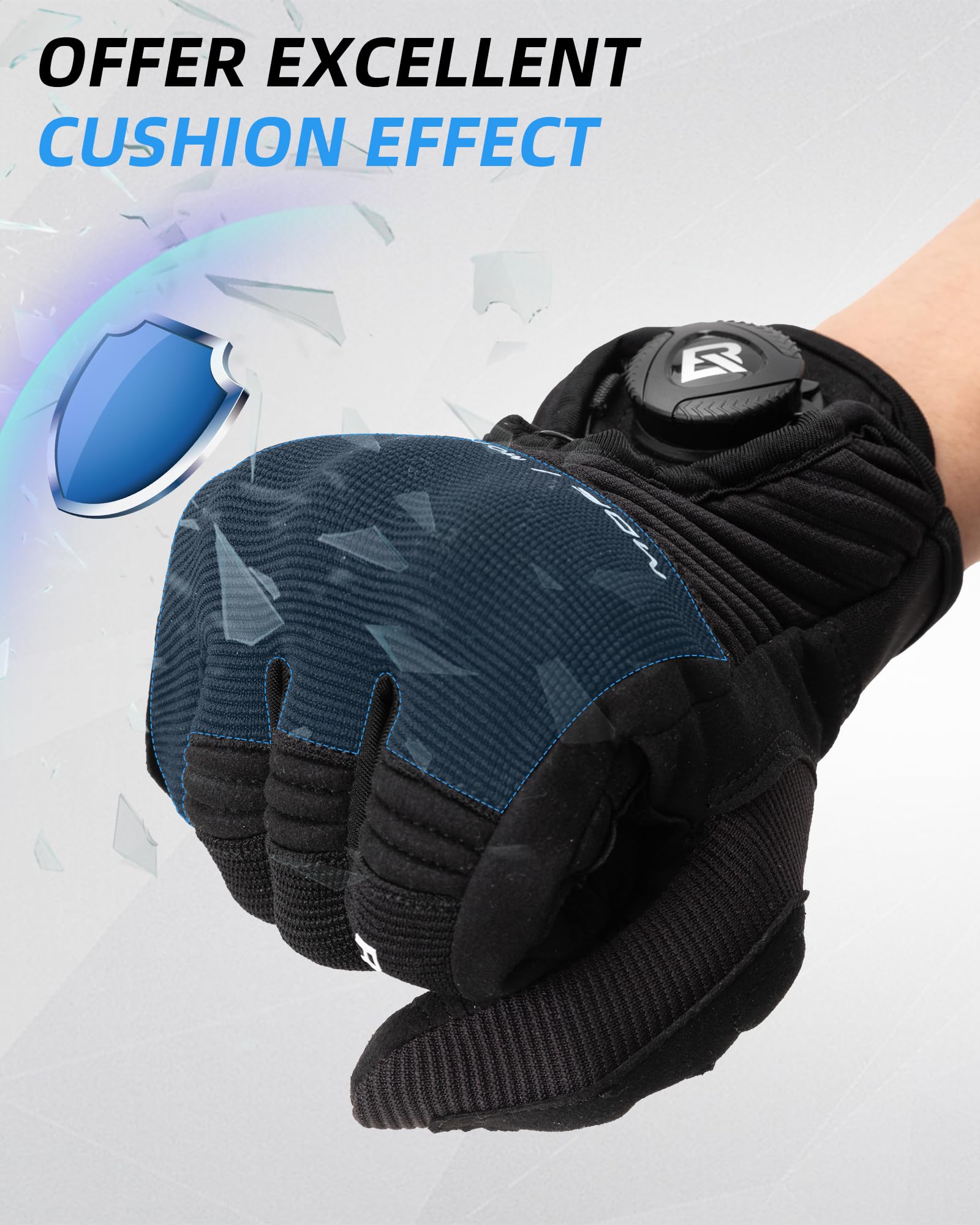 ROCKBROS Motorcycle Gloves for Men Women Touchscreen Hard Knuckles Breathable MTB