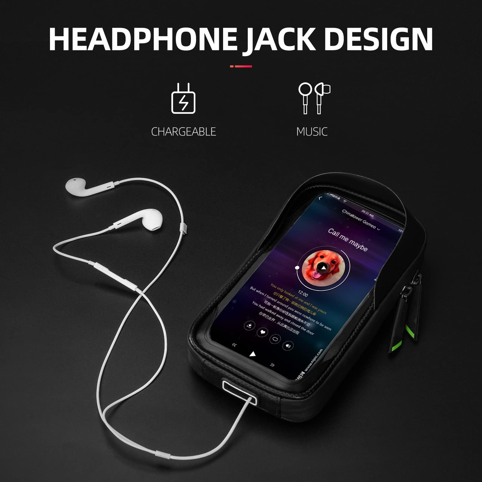 ROCKBROS Waterproof Bike Top Tube Bag - Phone Bag for 6.2” & Under - ROCKBROS