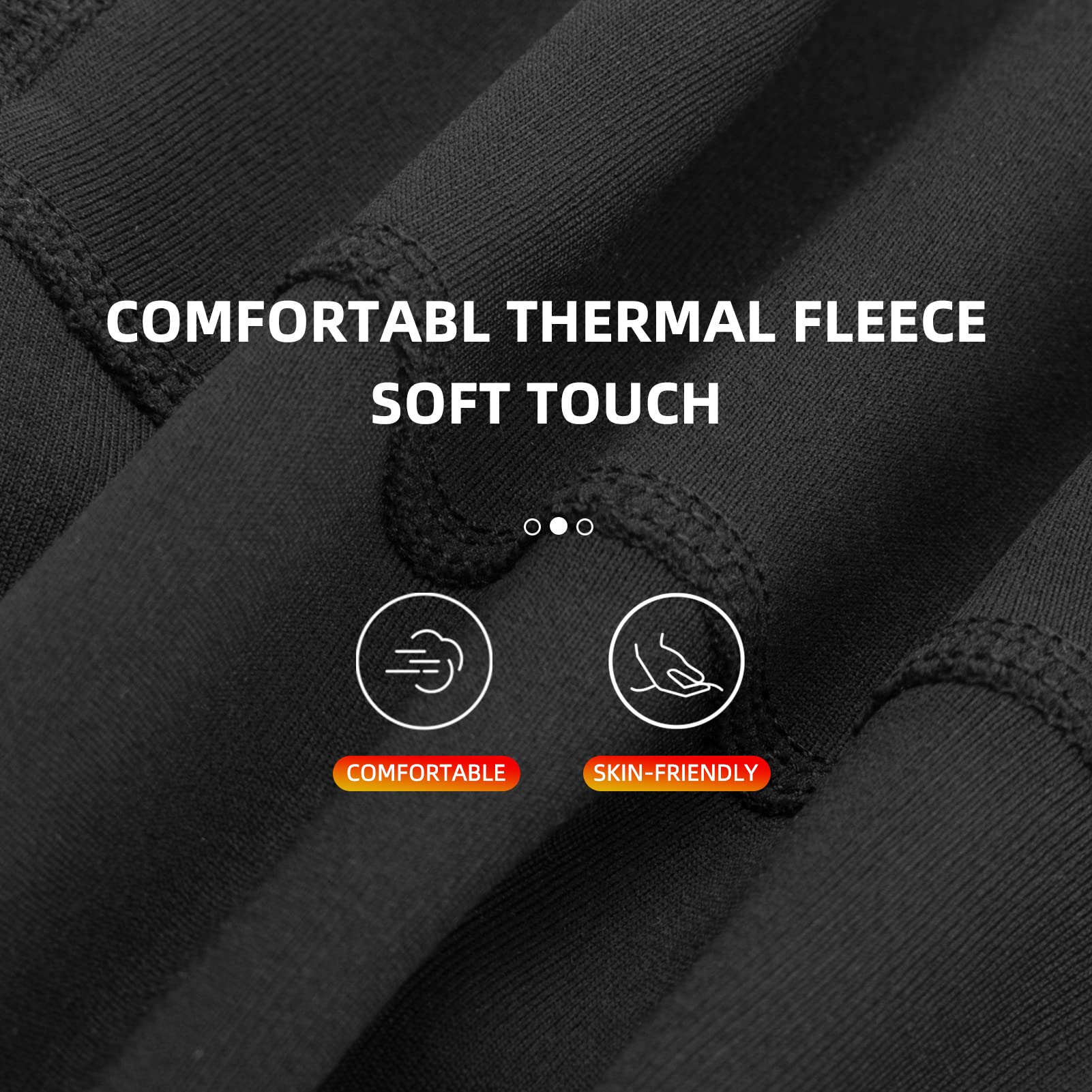 ROCKBROS Cycling Leg Warmers Thermal Fleece Windproof Compression Knee Sleeves for Men Women