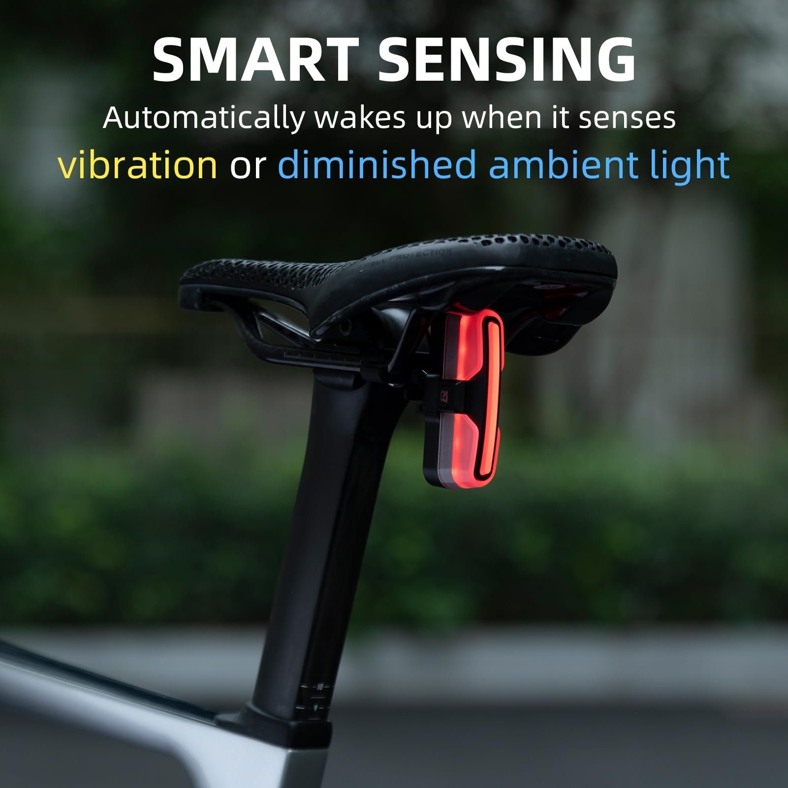 ROCKBROS Smart Bike Tail Light, Brake Sensing, Waterproof, USB Rechargeable
