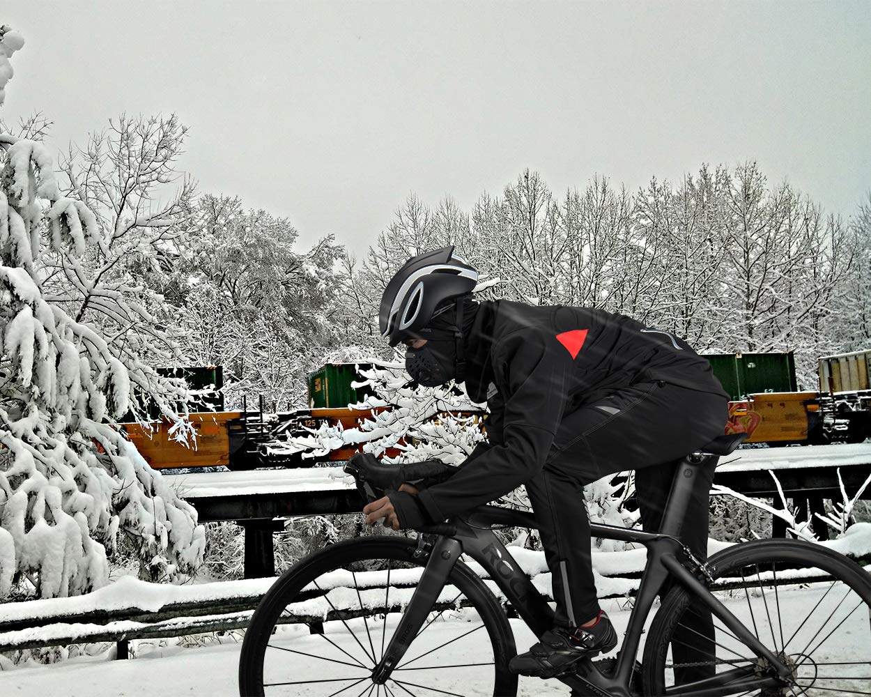 ROCKBROS Winter Cycling Jacket Thermal Fleece Windproof Jacket Running Biking Hiking - ROCKBROS