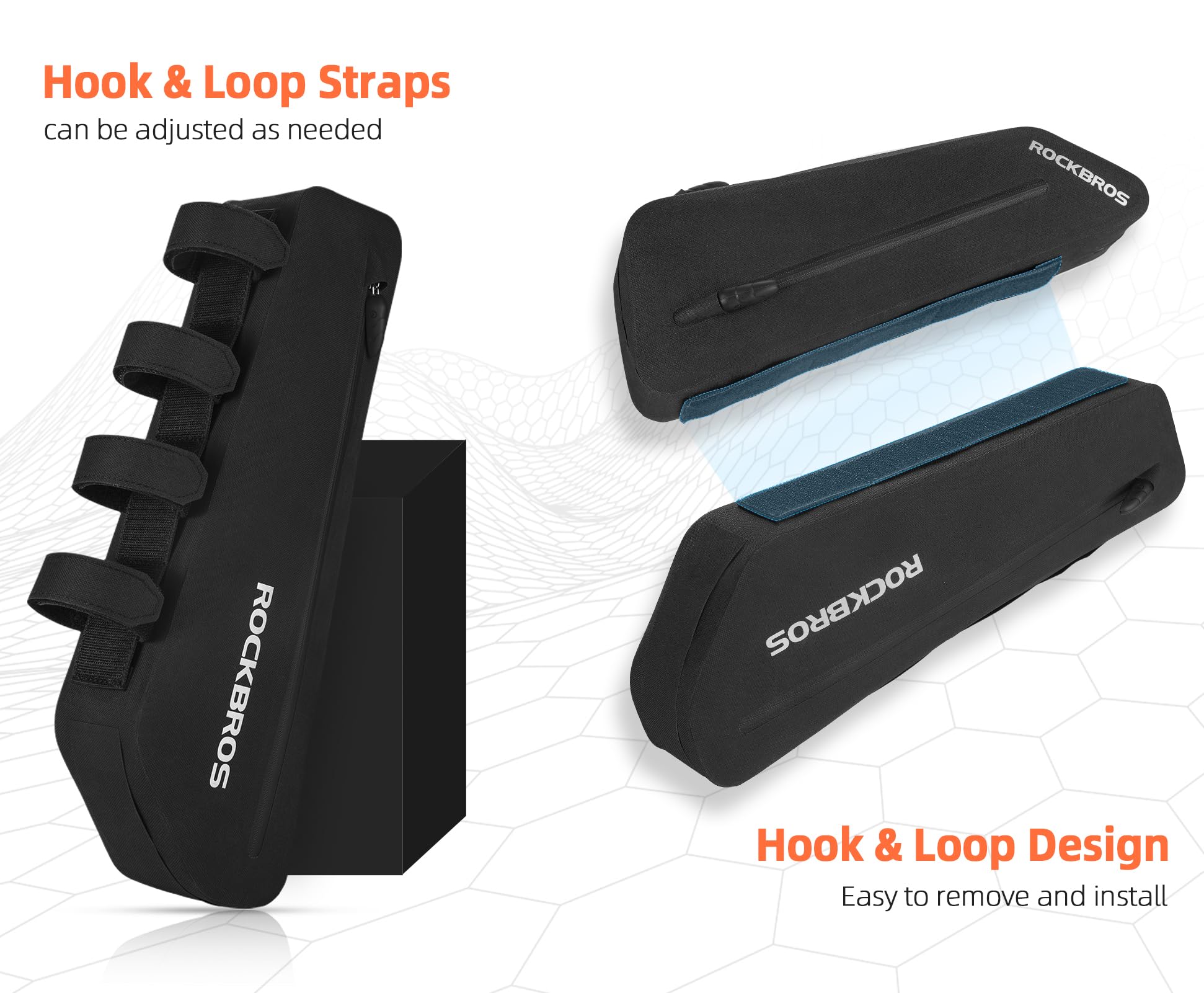 ROCKBROS Bike Top Tube Bag Bike Frame Bag For Super 73Waterproof 2 pieces combi