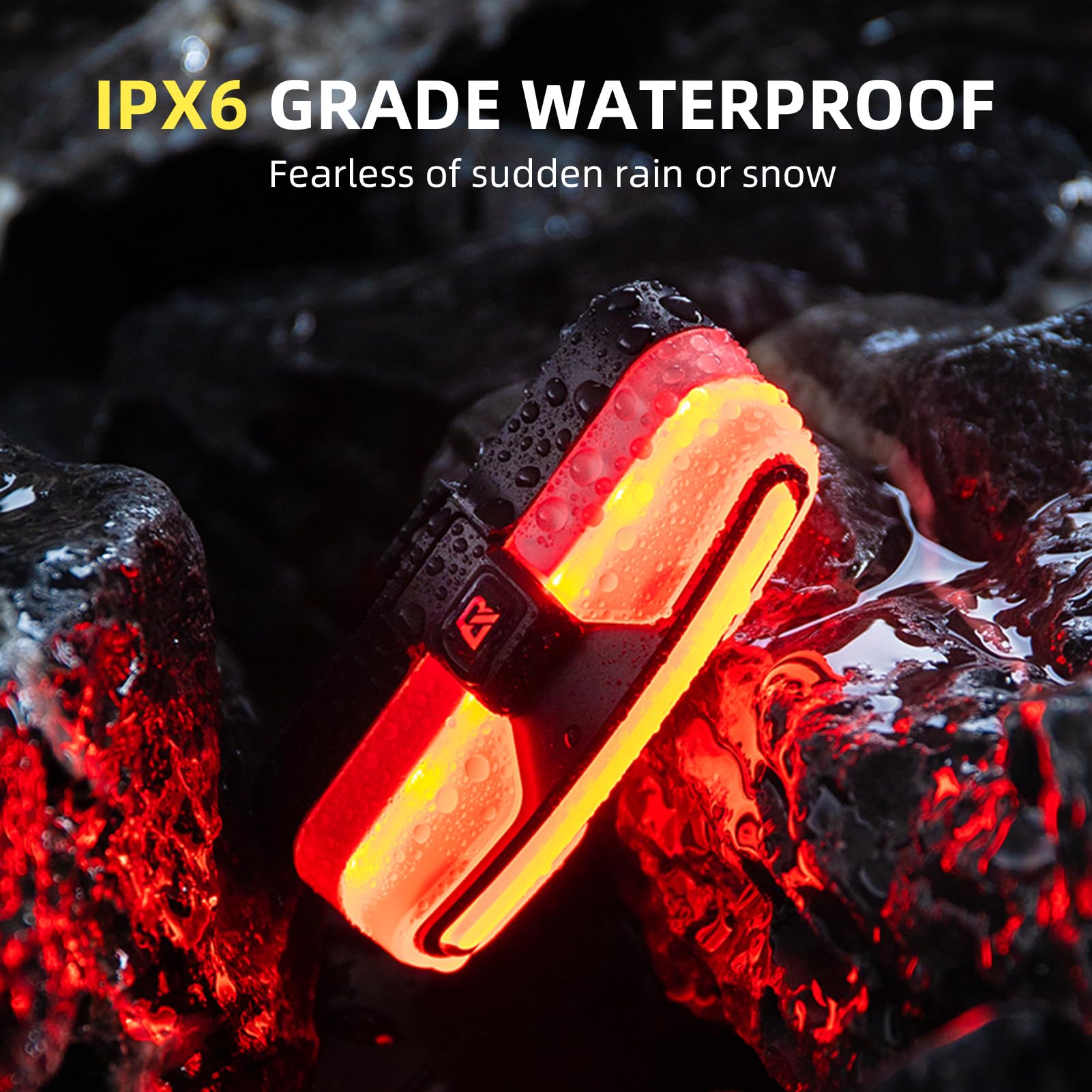 ROCKBROS Smart Bike Tail Light, Brake Sensing, Waterproof, USB Rechargeable