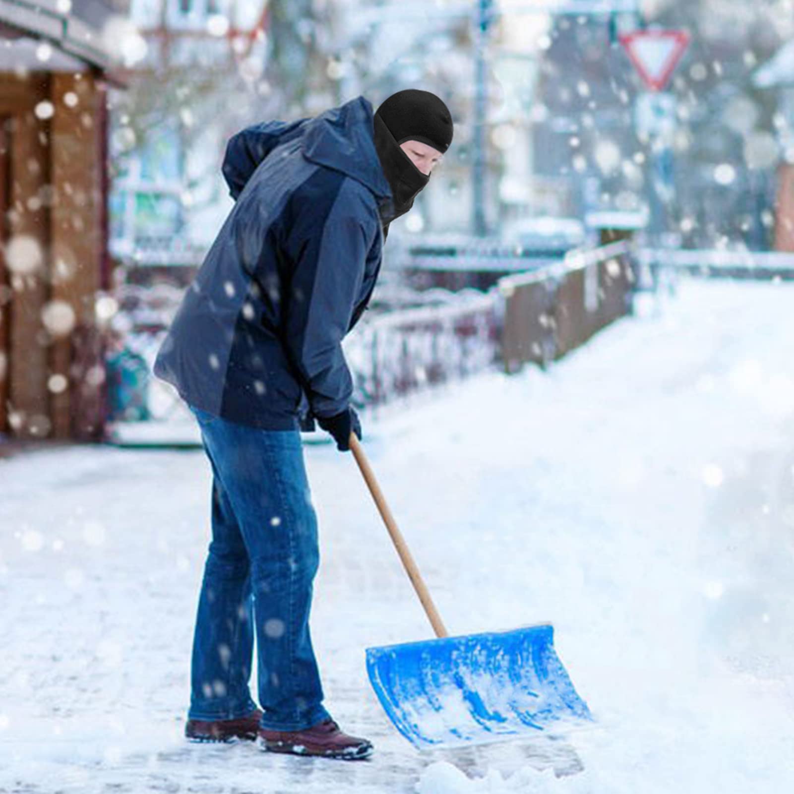 ROCKBROS Ski Mask Balaclava Winter Mask Cold Weather Thermal Masks Cycling - ROCKBROS