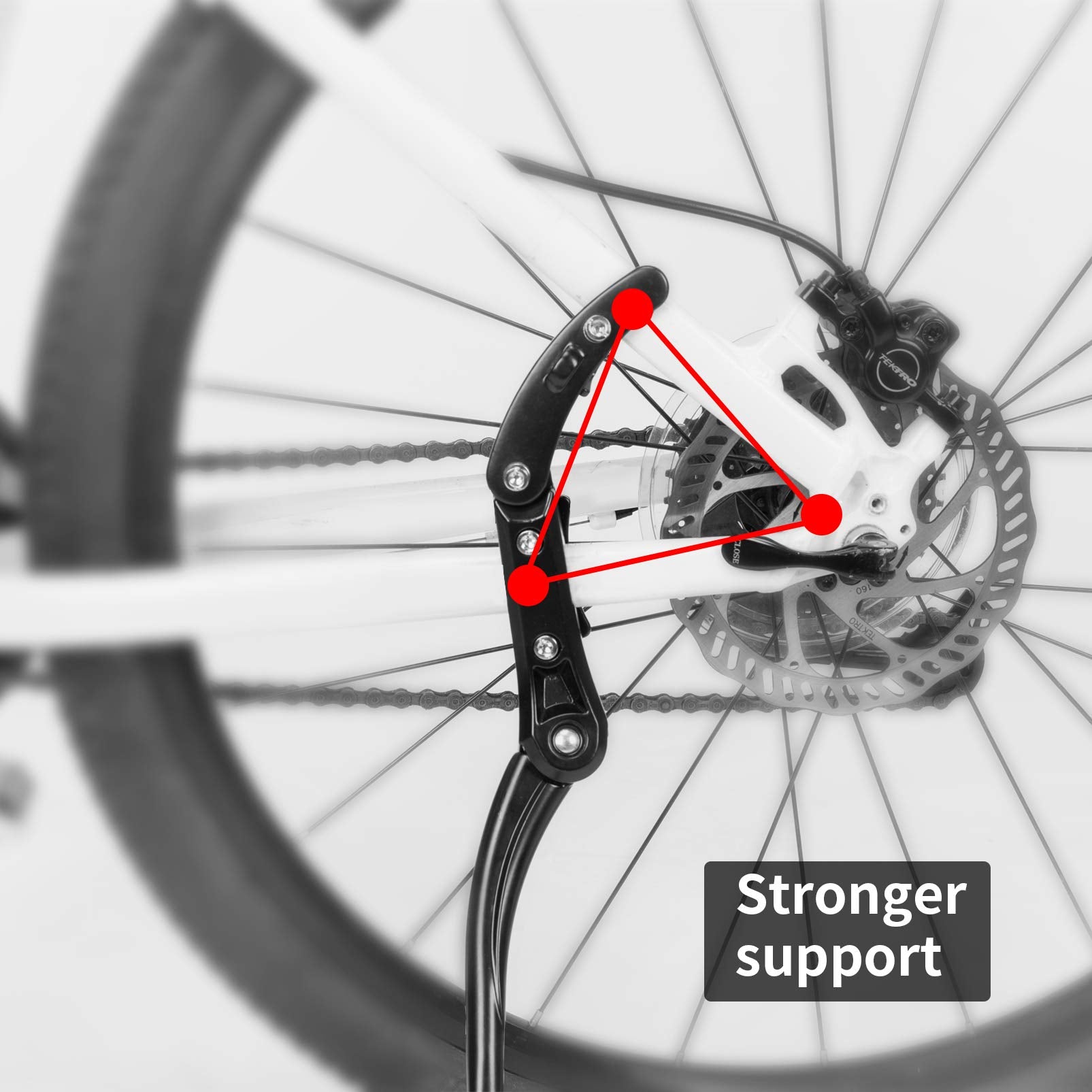 ROCKBROS Bike Kickstand for Mountain  Adults 24 inch to 28 inch - ROCKBROS