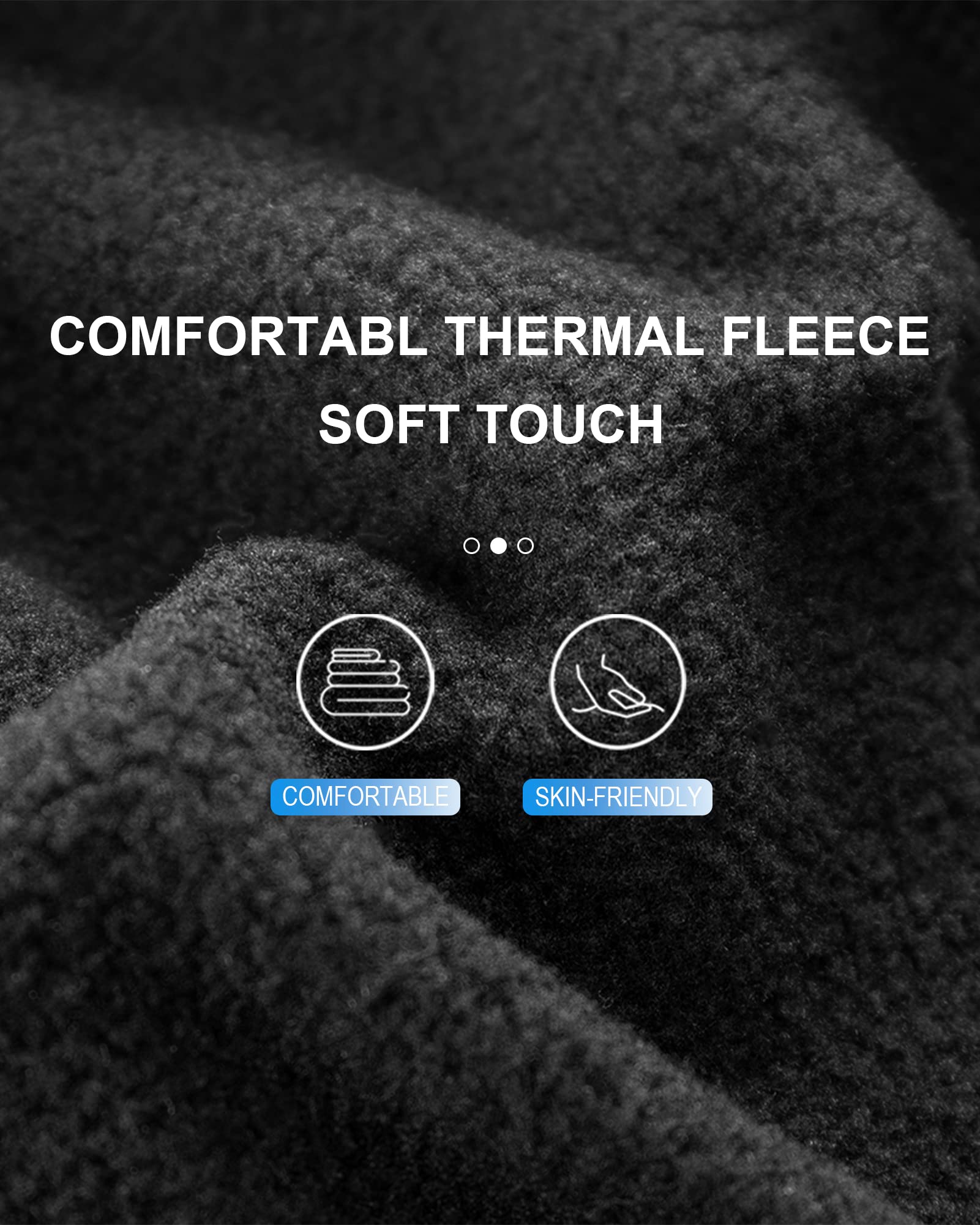 ROCKBROS Ski Mask Thermal Fleece Balaclava Winter Face Cover for Men Women - ROCKBROS