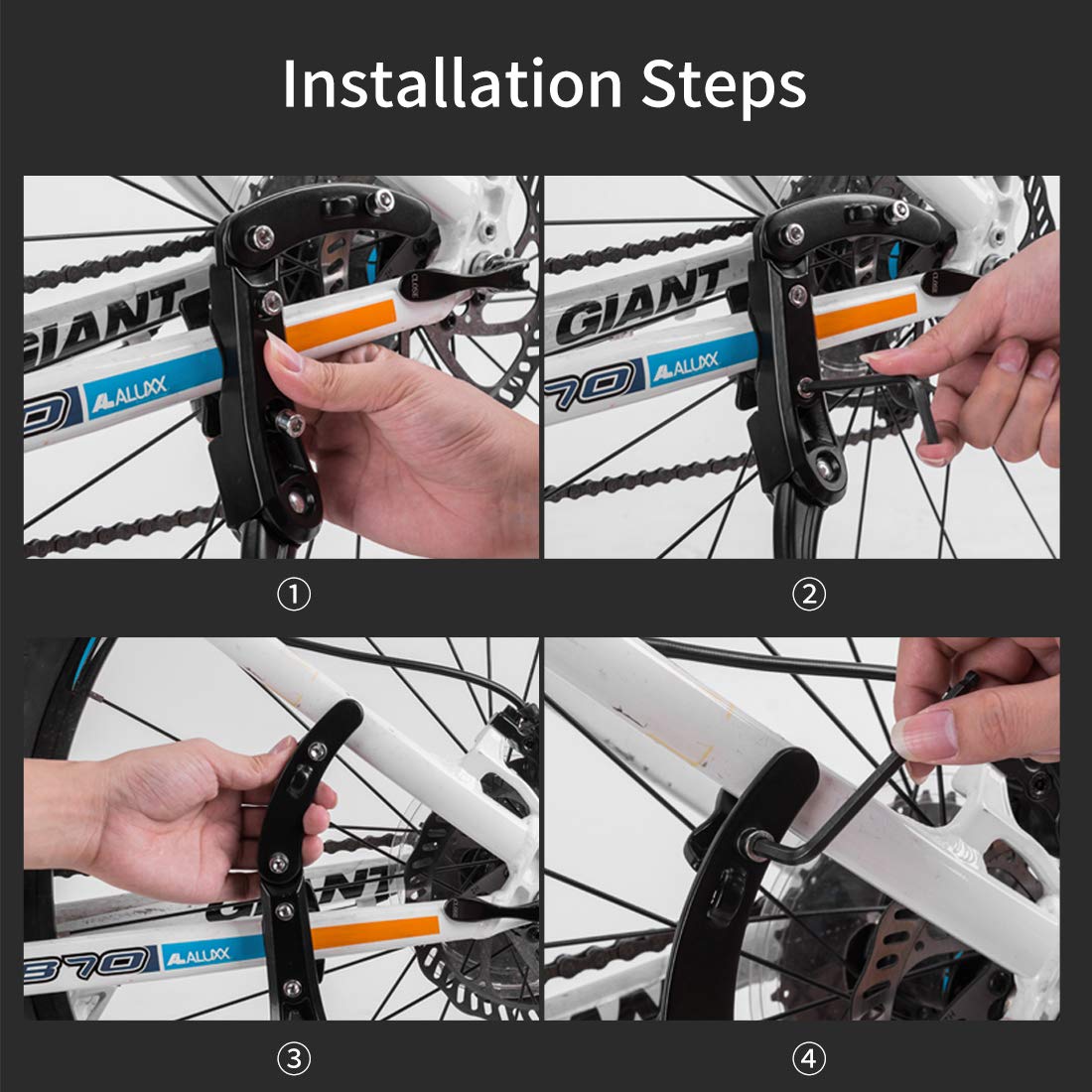 ROCKBROS Bike Kickstand for Mountain  Adults 24 inch to 28 inch - ROCKBROS