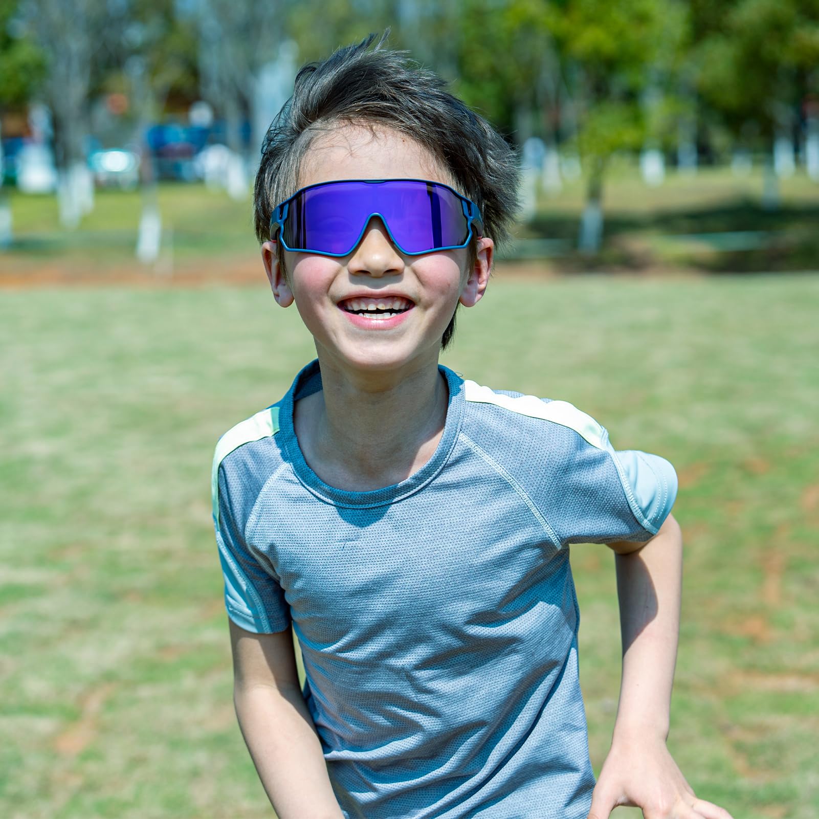 rockbros kids polarized sunglasses for outdoor sports#color_blue-purple