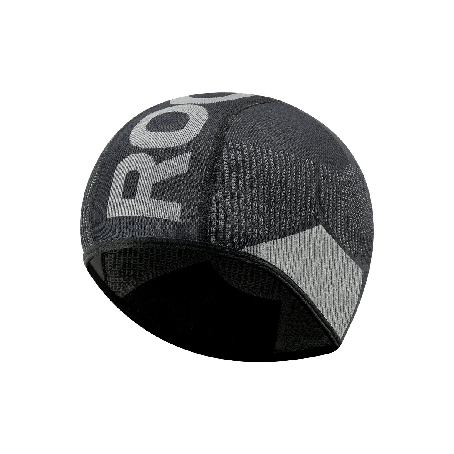 Black skull cap with 'Rockbros' branding on a white background #Color_one