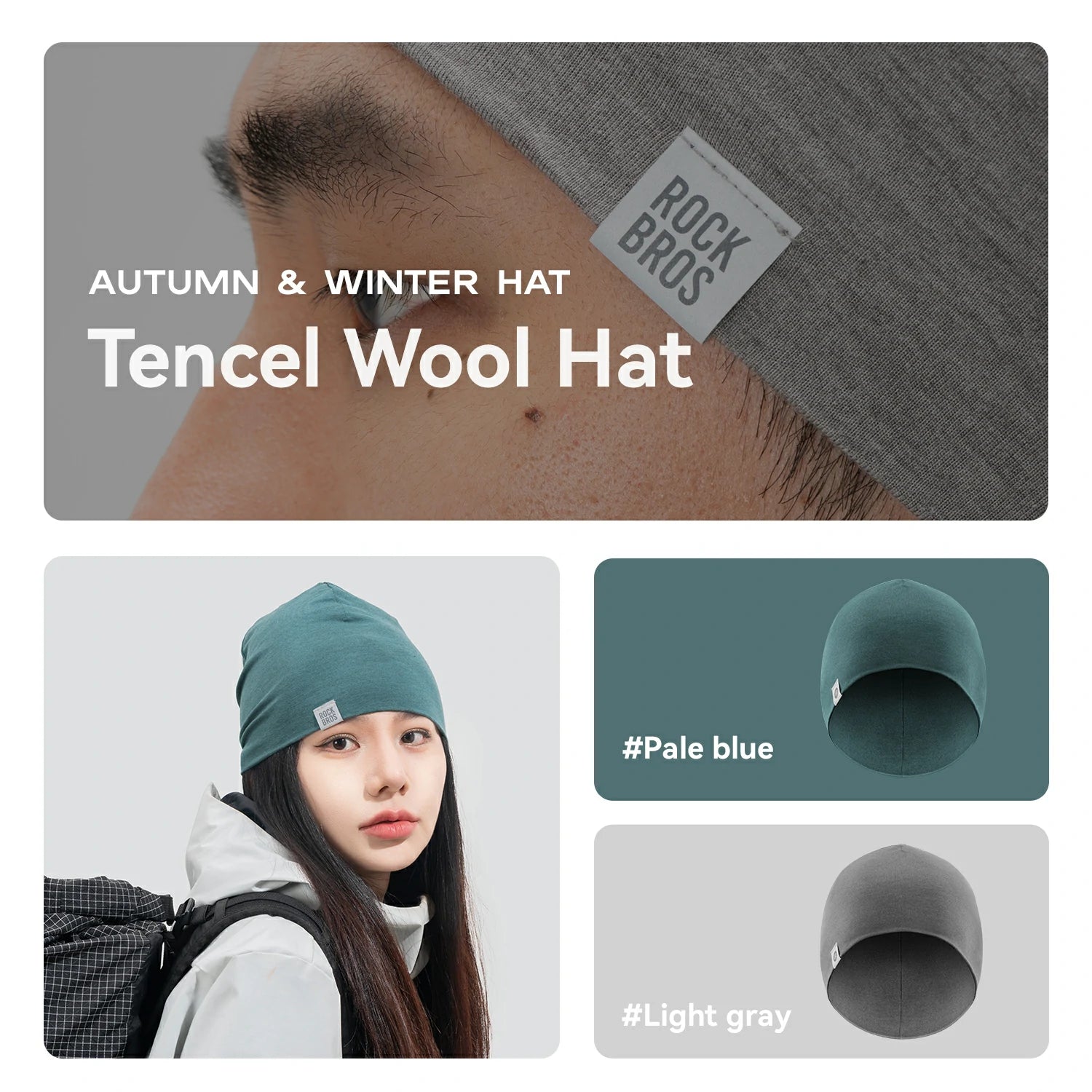 Merino Wool Warm Winter Hat Watch Cap for Men Women