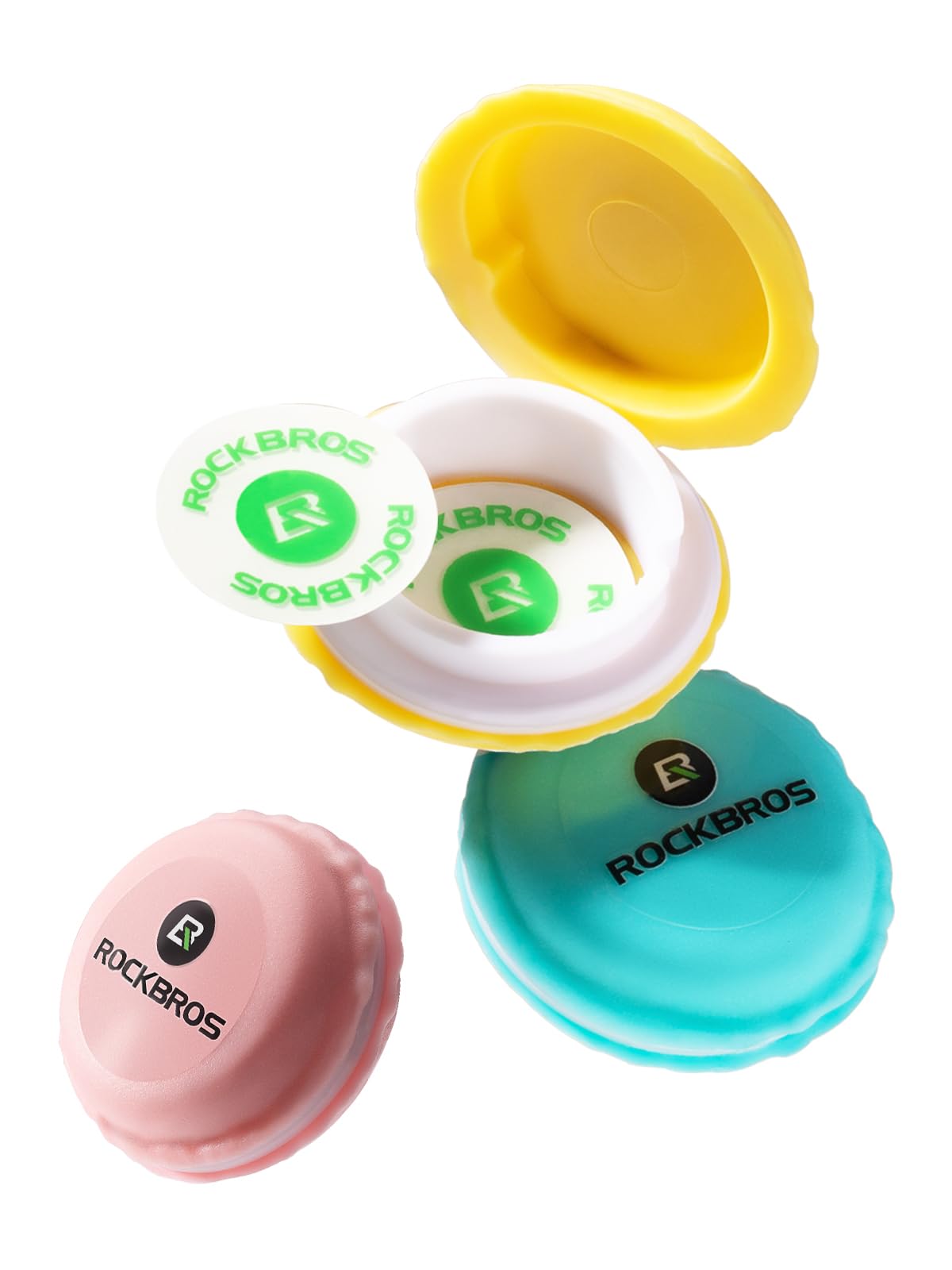 ROCKBROS 18-Pcs Bike Tire Patch Kit, Glueless Tube Repair with Tyre Levers 6-Pack