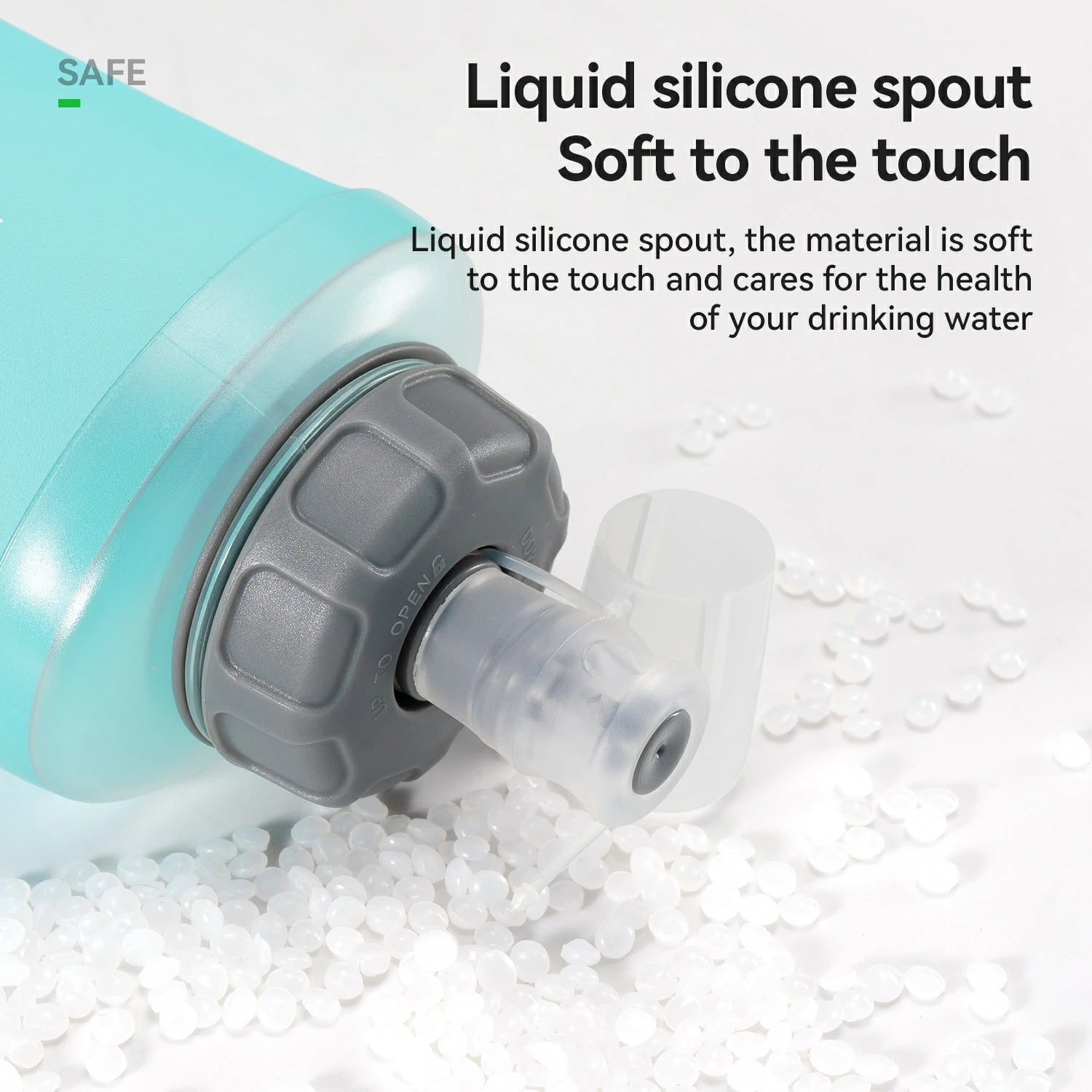 Flexible hydration flask for hiking