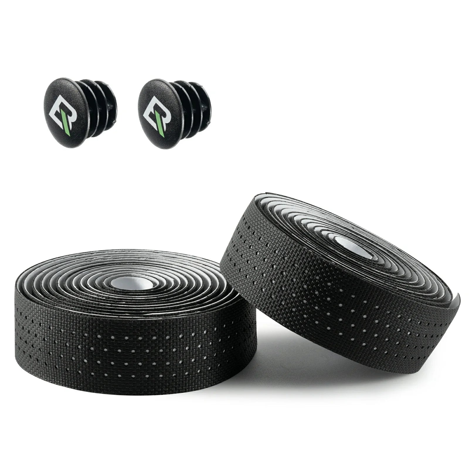 Extra long 220cm 3mm thick road bike handlebar tape for comfort and grip#Style_Black with white base-Gel