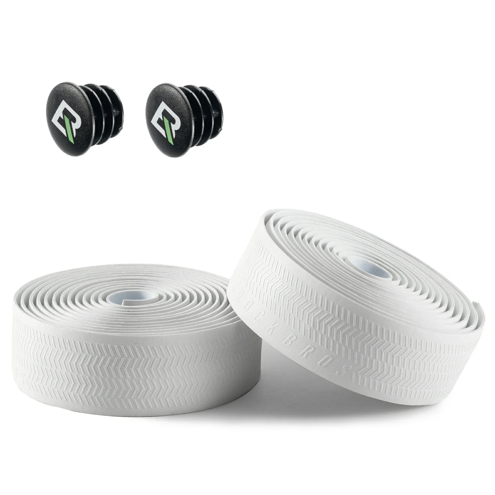 Extra long 220cm 3mm thick road bike handlebar tape for comfort and grip#Style_White with tyre mould-EVA