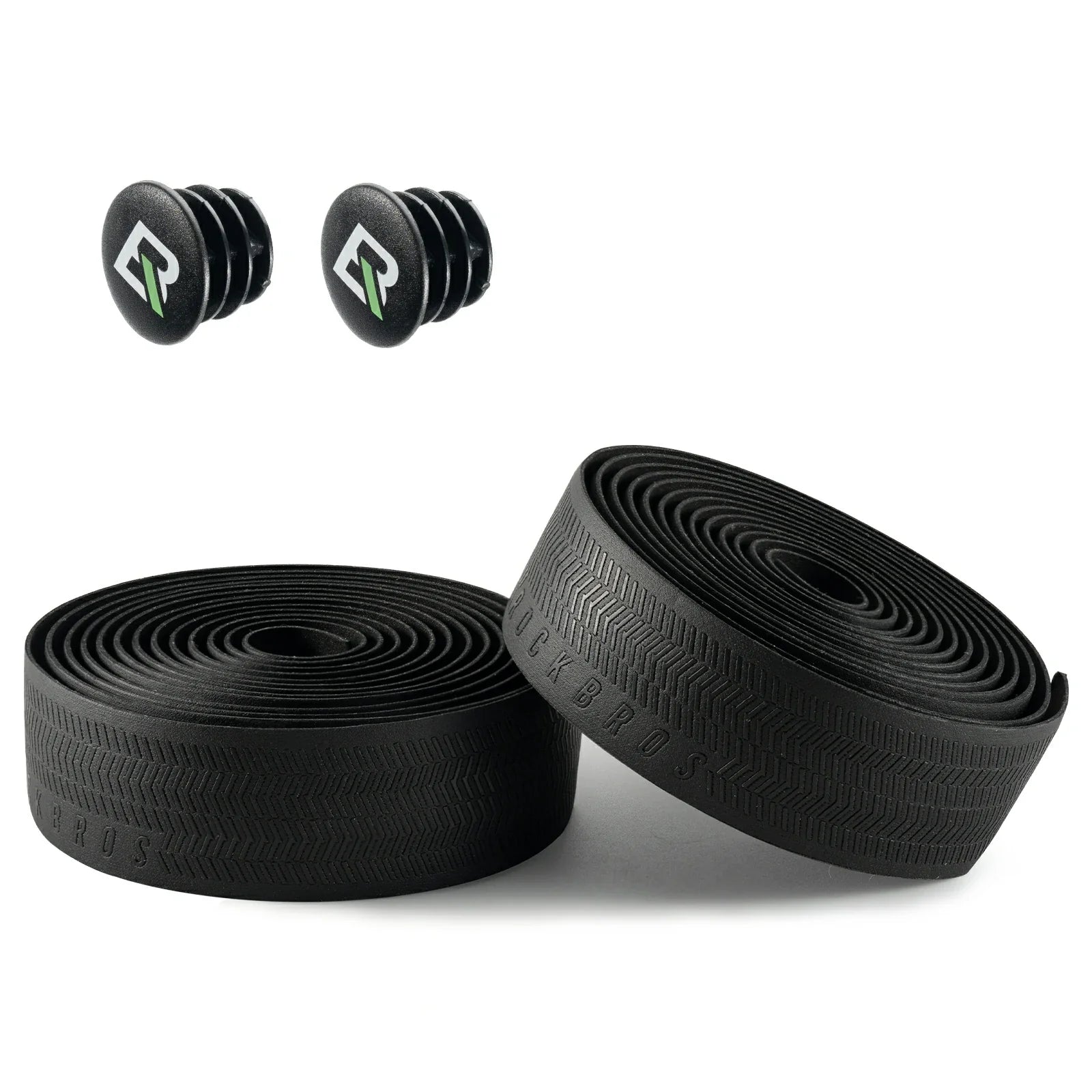 Extra long 220cm 3mm thick road bike handlebar tape for comfort and grip#Style_Black with tyre mould-EVA