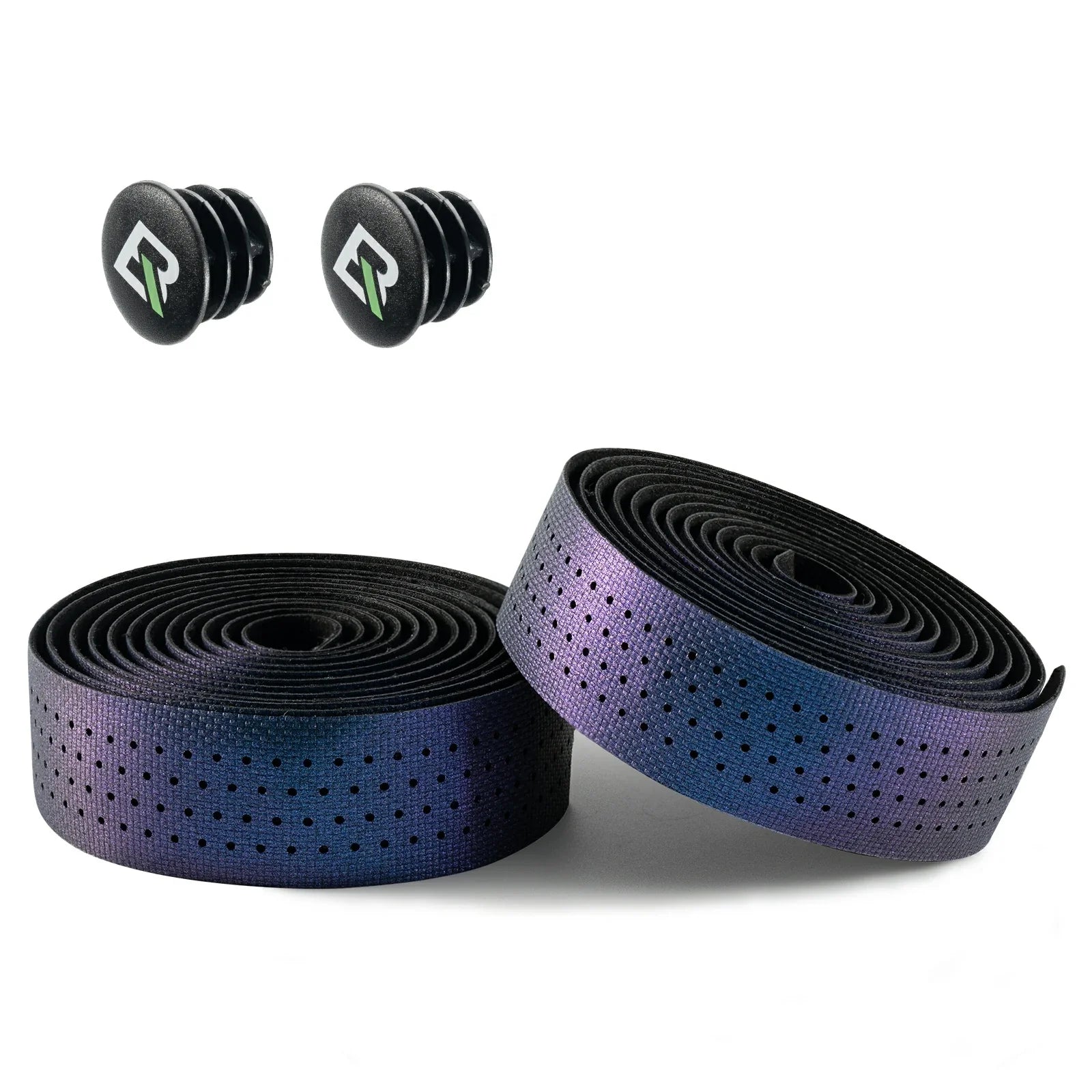 Extra long 220cm 3mm thick road bike handlebar tape for comfort and grip#Style_Multicoloured with black base-Gel