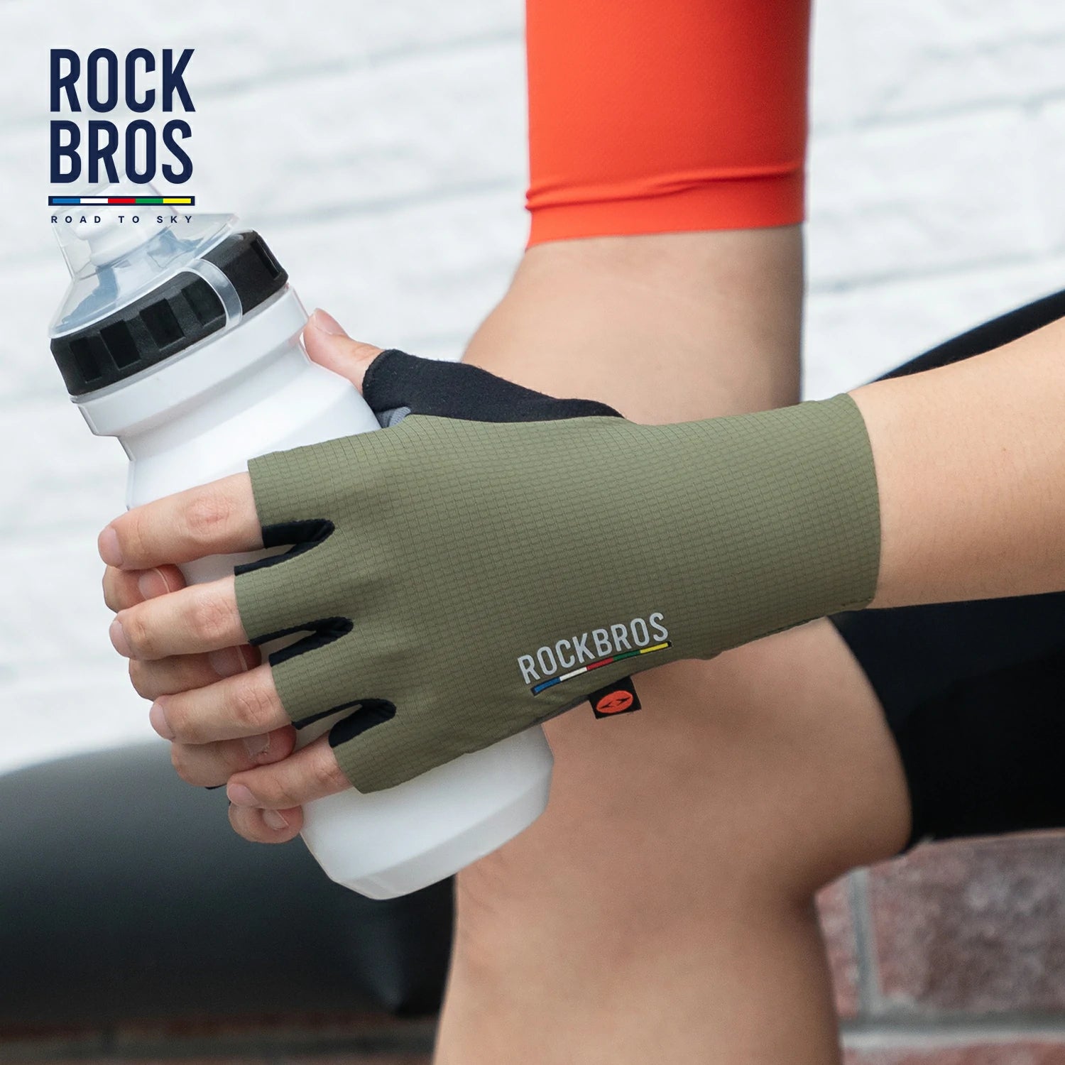 ROAD TO SKY Elastic Interface® Cycling Half Finger Gel Padded Gloves