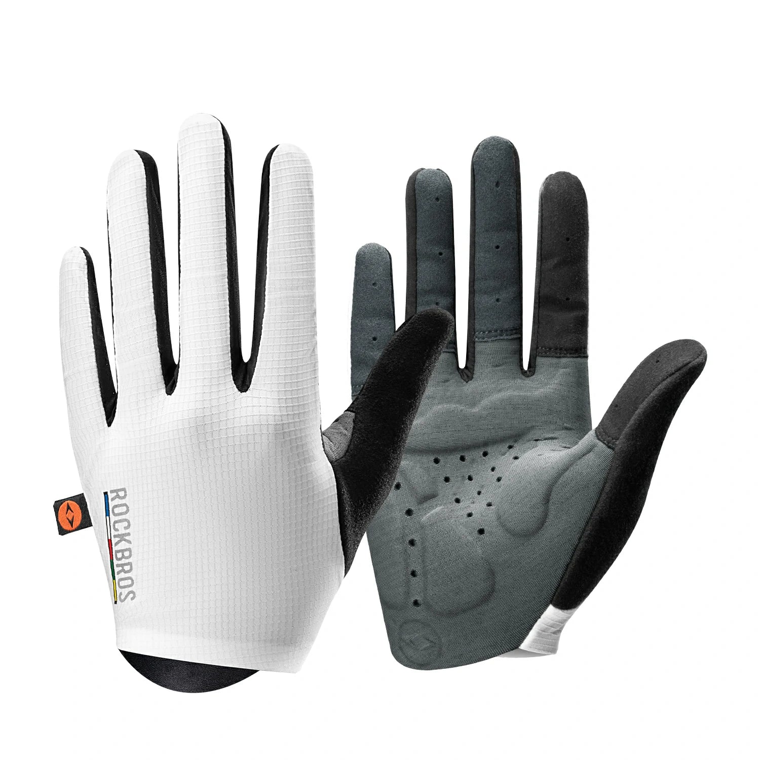 gel bicycle gloves ROAD TO SKY Long Finger Elastic Interface Cycling Gel Padded Gloves, S