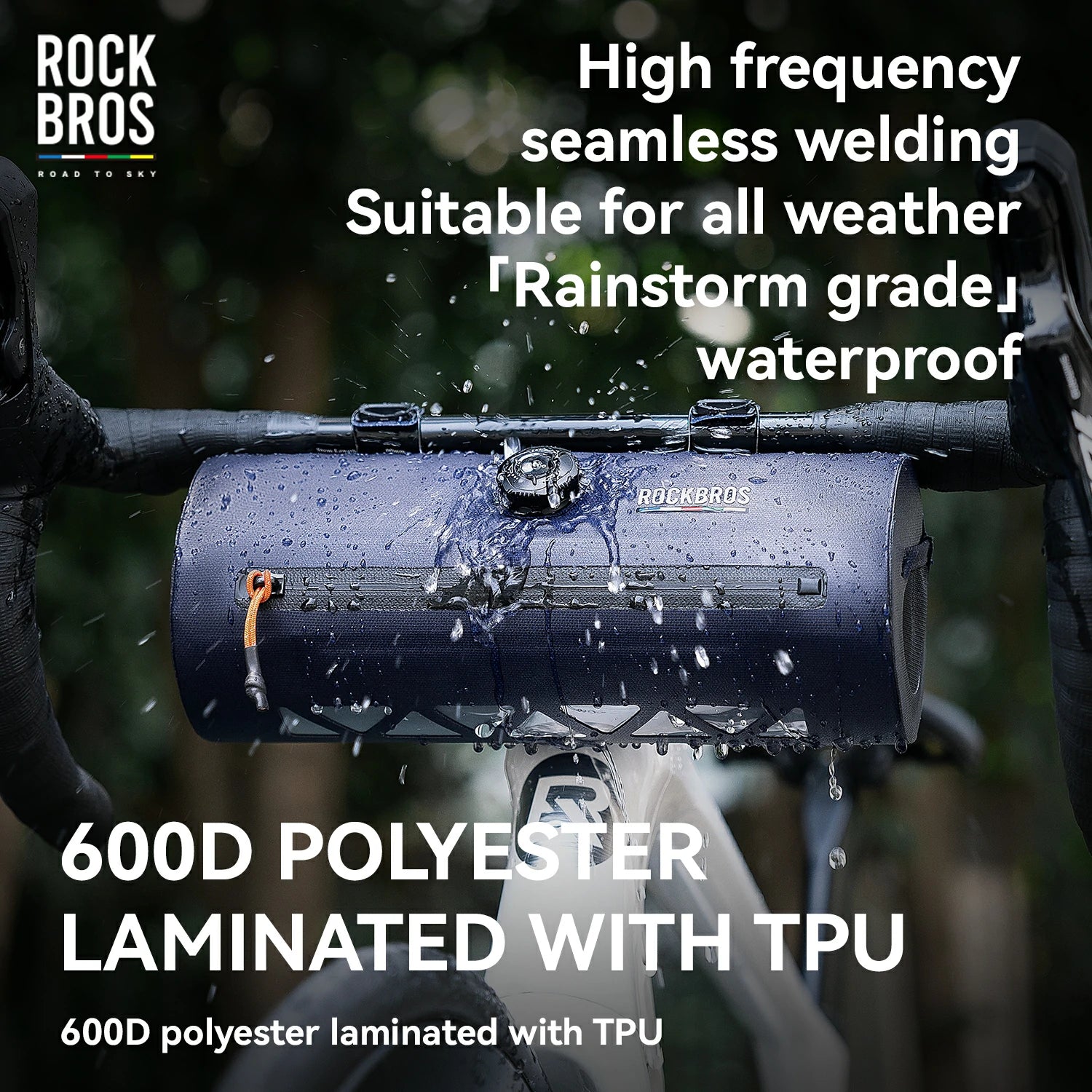 ROCKBROS 100% Waterproof Bike Bag Set Road-to-Sky