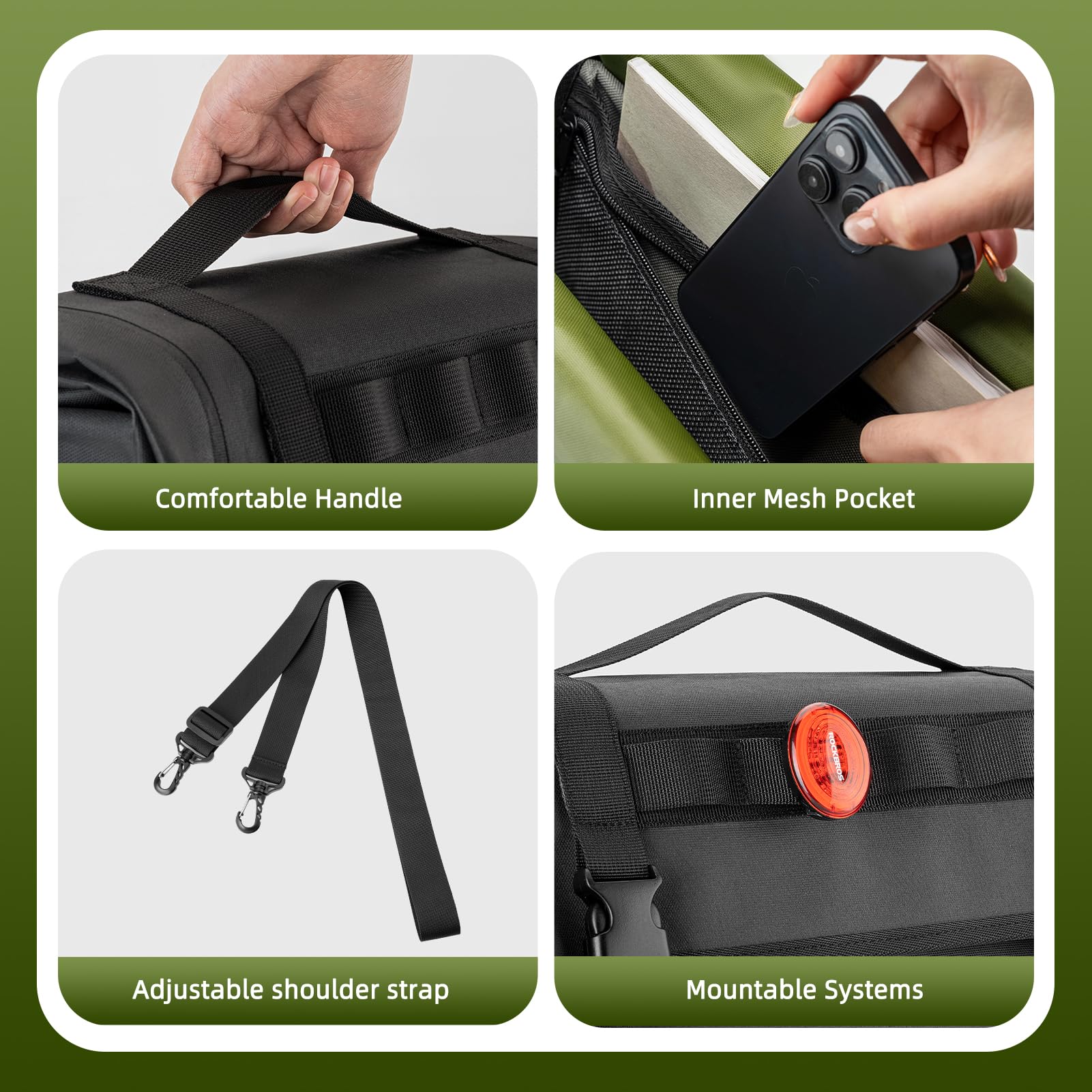 waterproof bike commuting bag