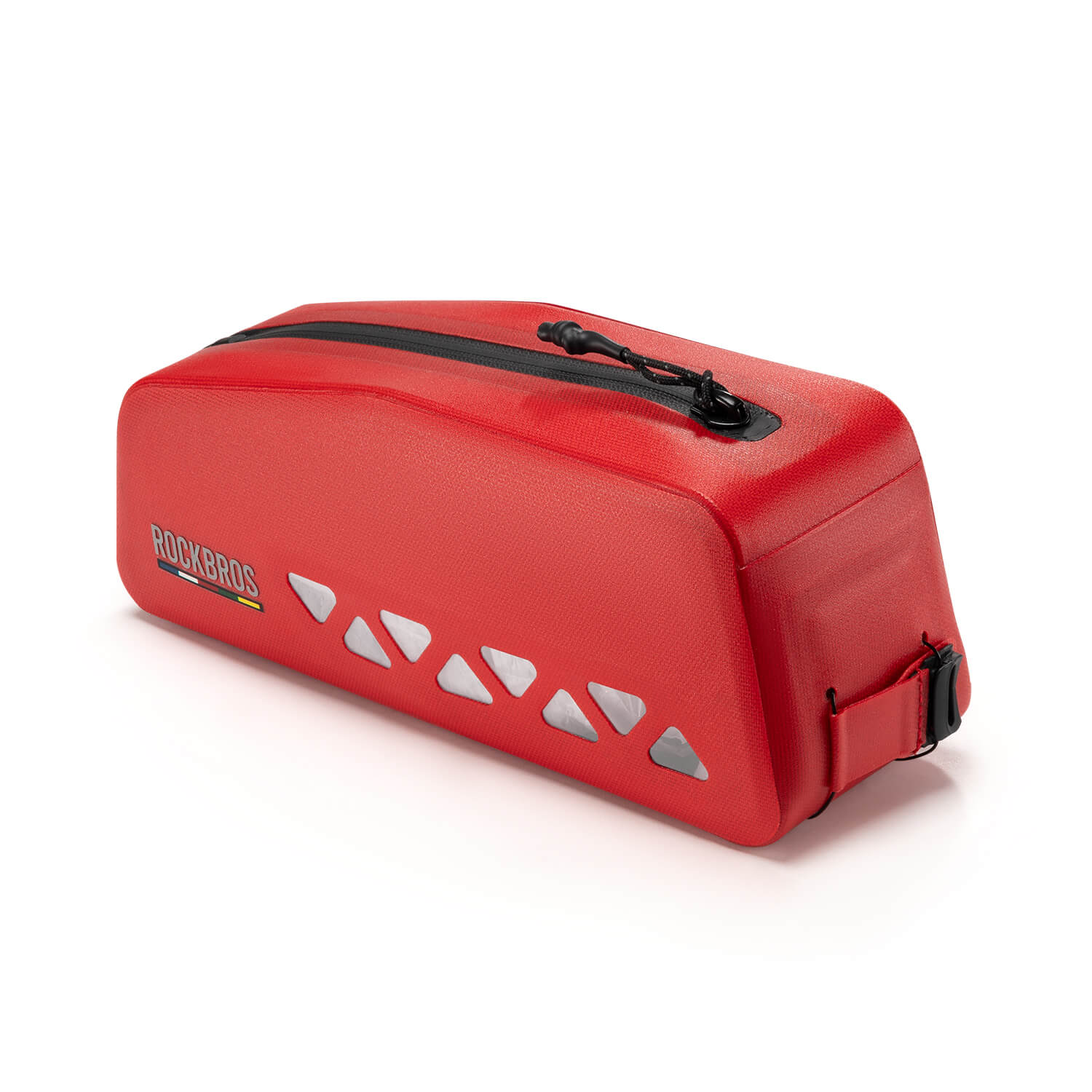 red waterproof bike frame bag#color_red