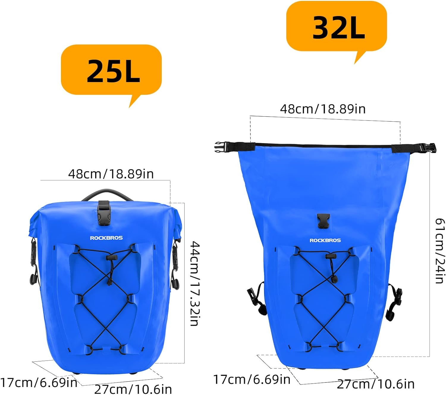 rockbros blue rear rack bags#color_blue