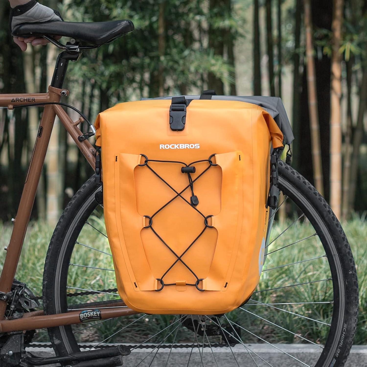 cycling panniers orange 32l#color_orange