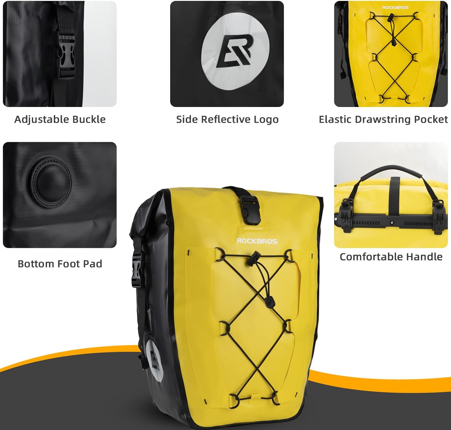 yellow rockbros touring panniers#color_yellow